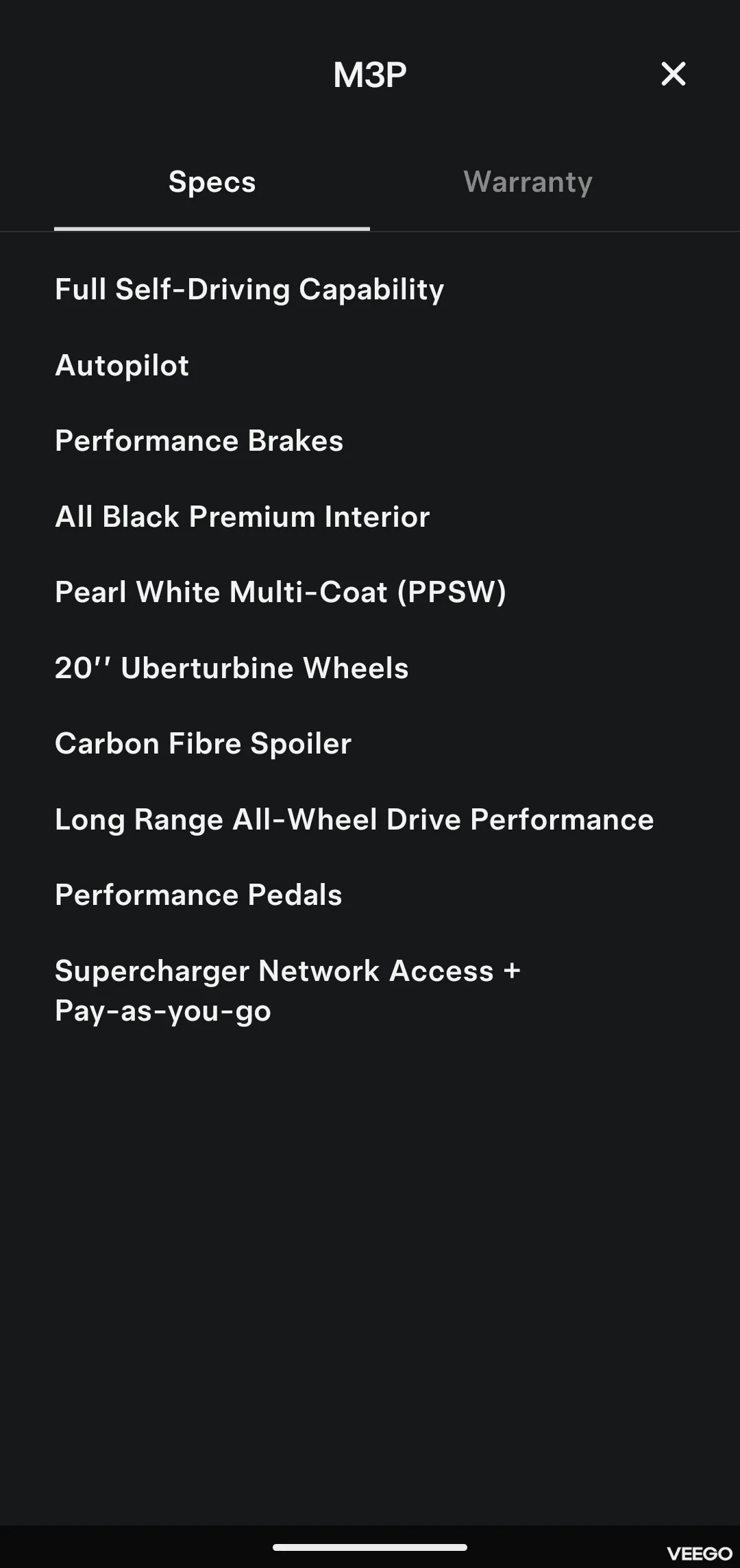 Tesla Model 3 Performance FSD 0.0 155kW