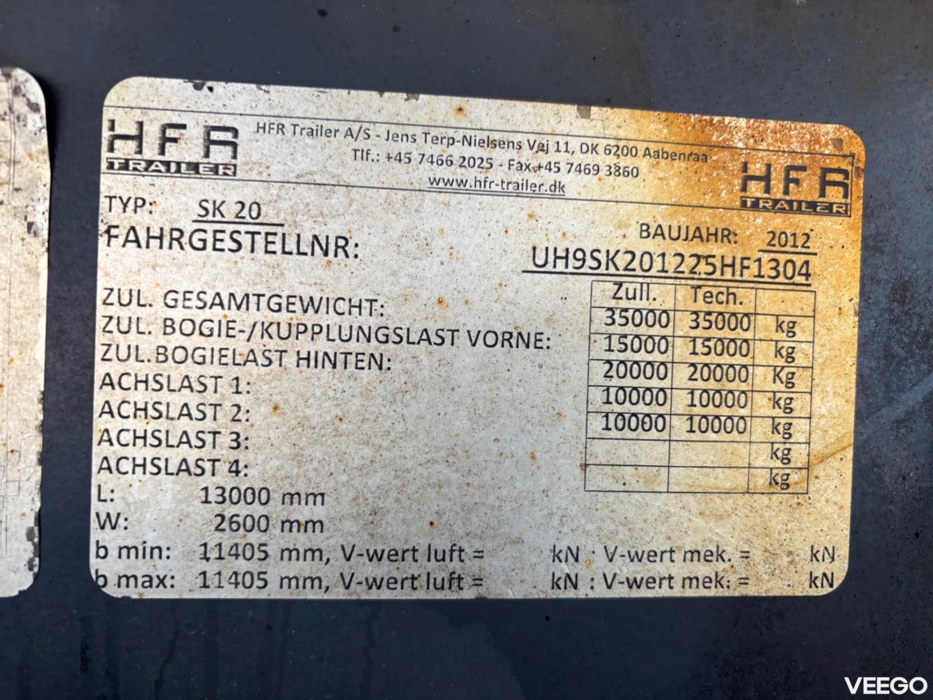 HFR HFR2CT CARRIER VECTOR 1850Mt kW