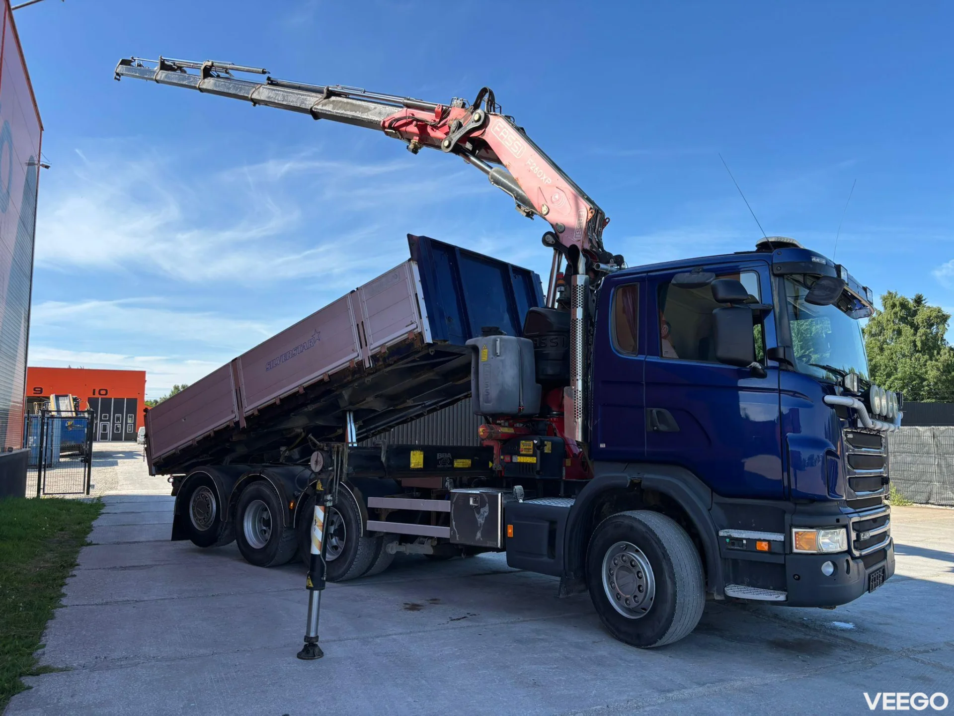 Scania G480 FASSI F260XP + JIB + GRAB / BOX L=5639 mm 480kW