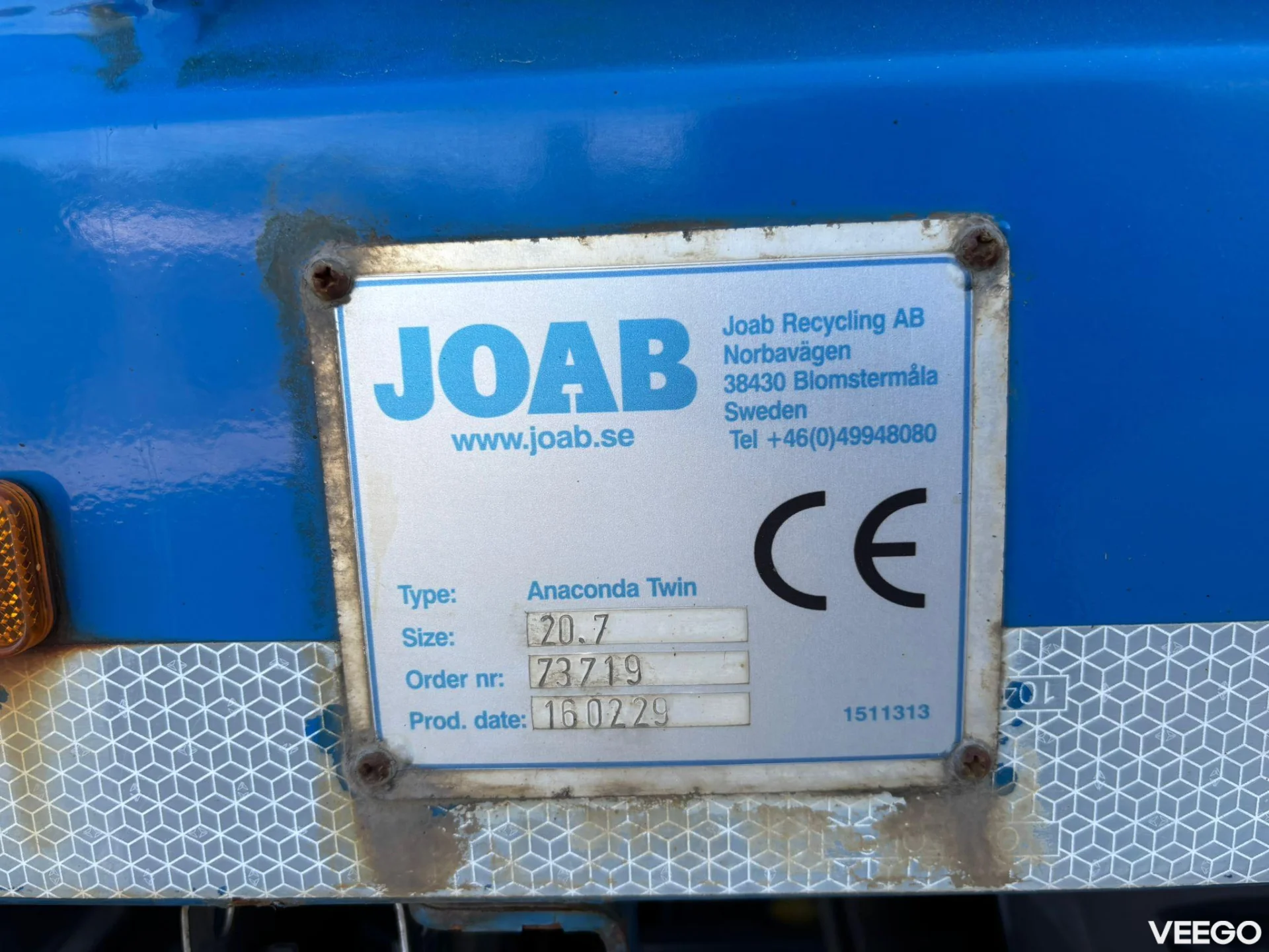 Volvo FE Joab Anaconda Twin 20,7 m3 320kW