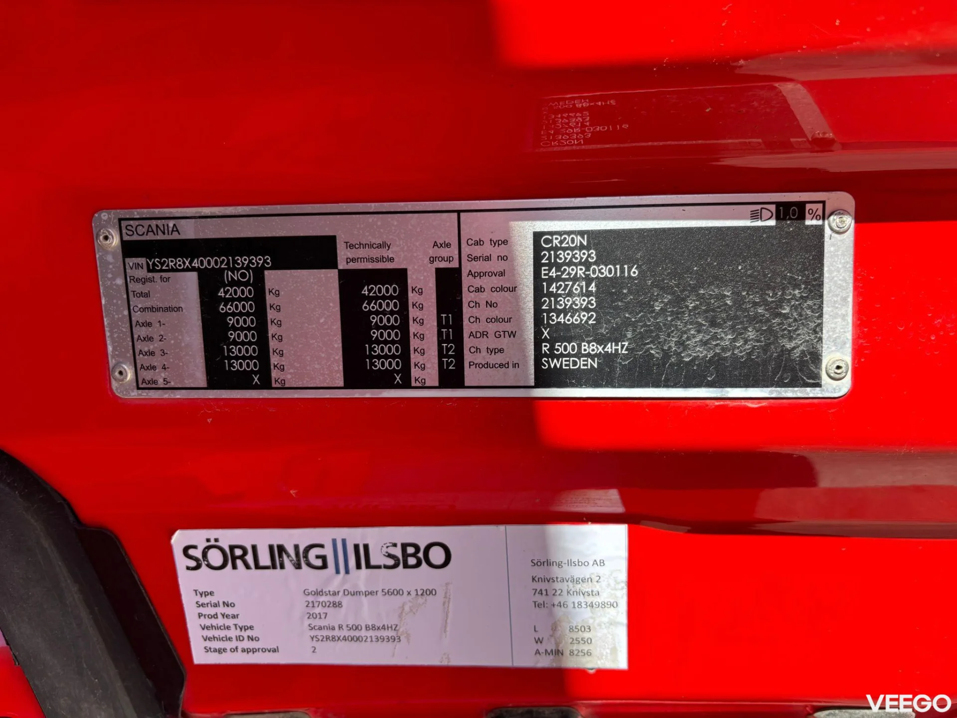 Scania R500 RETARDER / FULL STEEL / BOX L=5550 mm 368kW