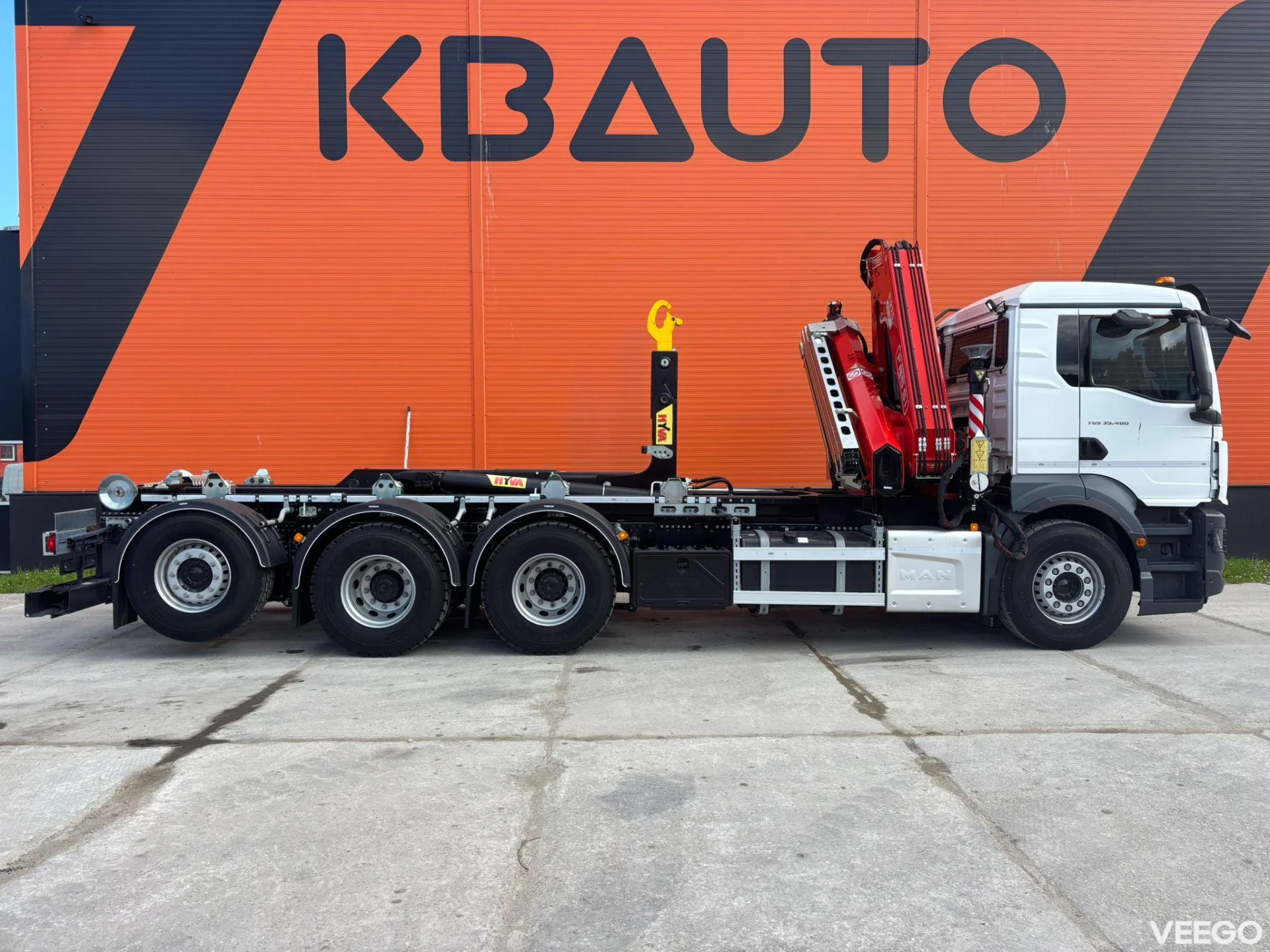 MAN TGS 35.480 8x4*4 FASSI F275 / HYVALIFT 26 ton / L=6300 mm 353kW