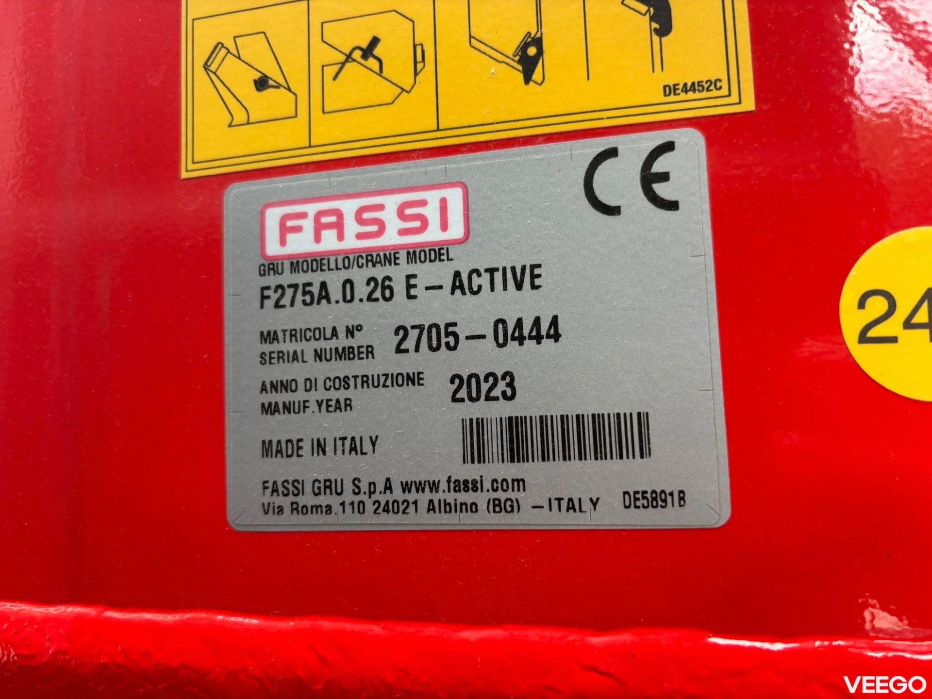 MAN TGS 35.480 8x4*4 FASSI F275 / HYVALIFT 26 ton / L=6300 mm 353kW