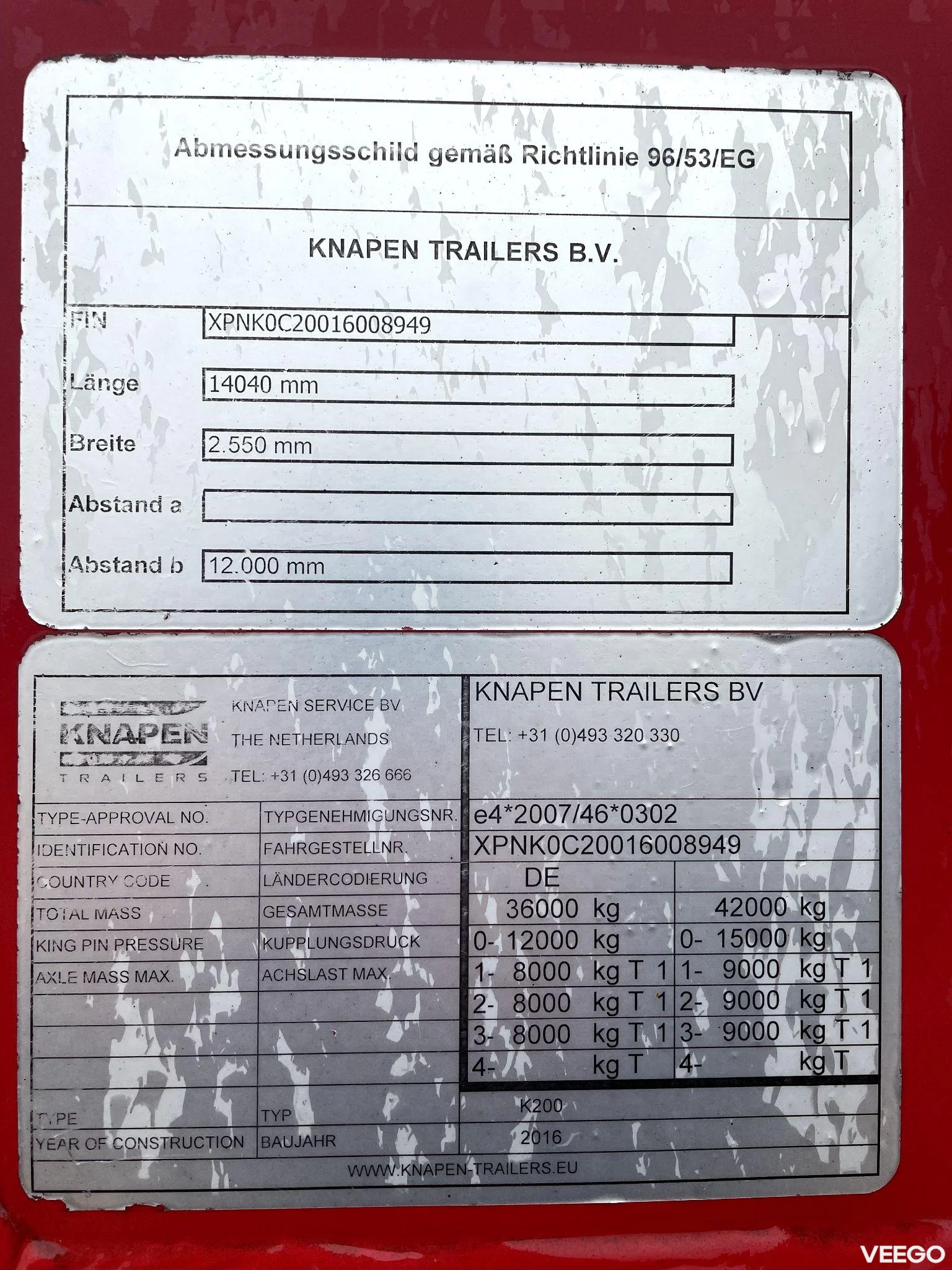 Knapen K200 with certified extra liftingpoints kW