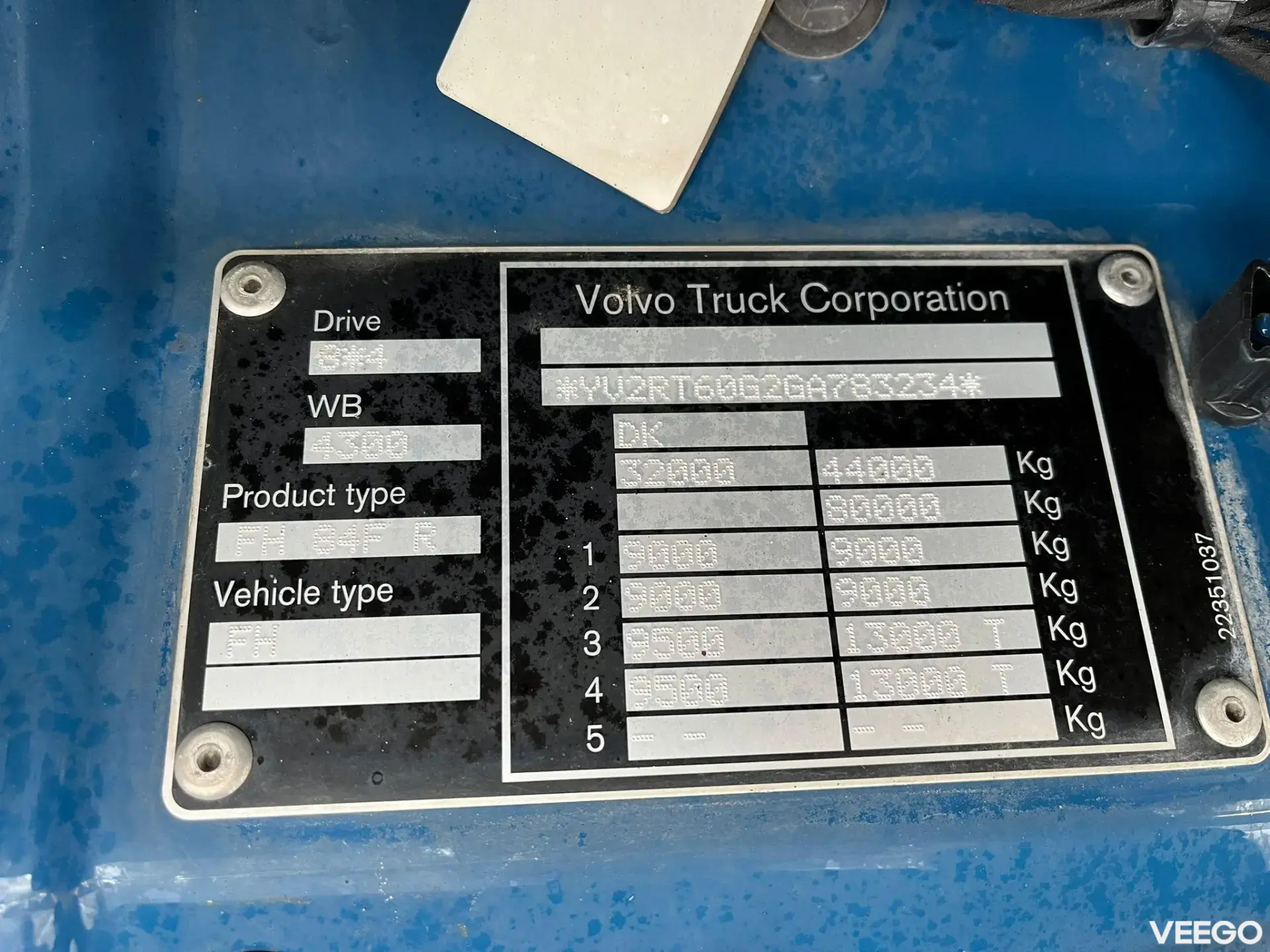 Volvo FH 540 8x4 PK 110002 + JIB + WINCH / COMBI / PLATFORM L=3662 mm 405kW