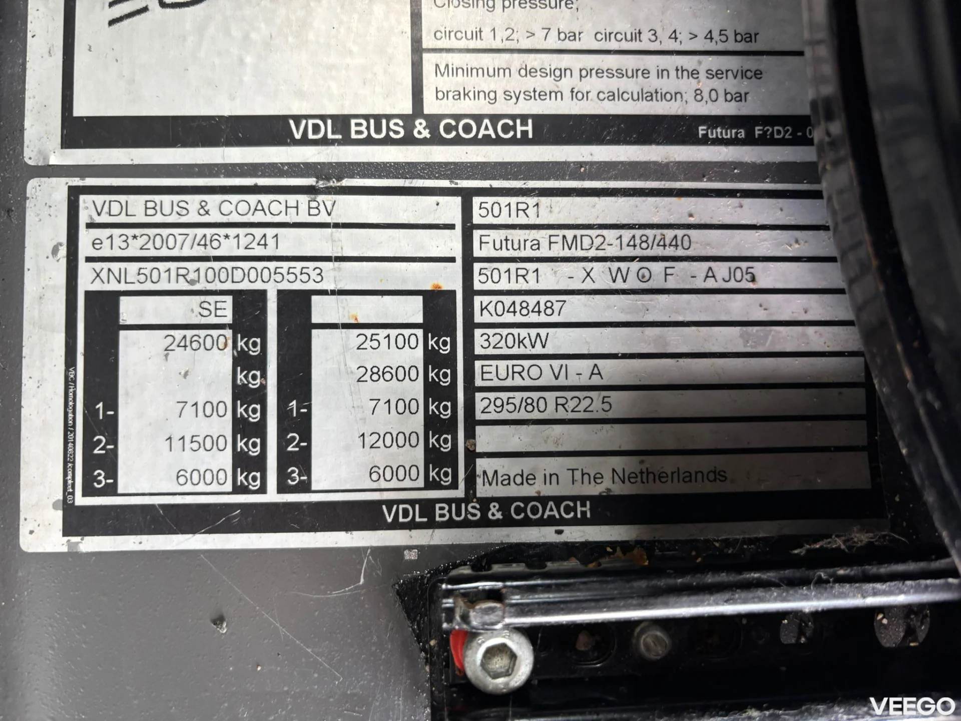 VDL Futura 57 SEATS / AC / AUXILIARY HEATING 440kW