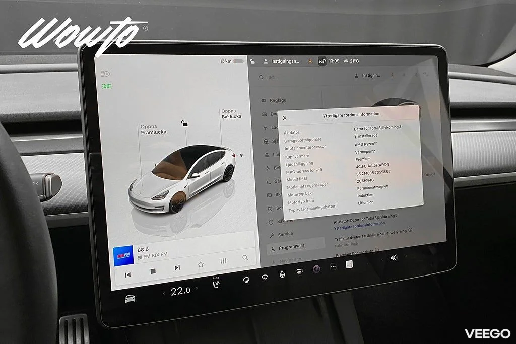 Tesla Model 3 Performance 513HK 377kW