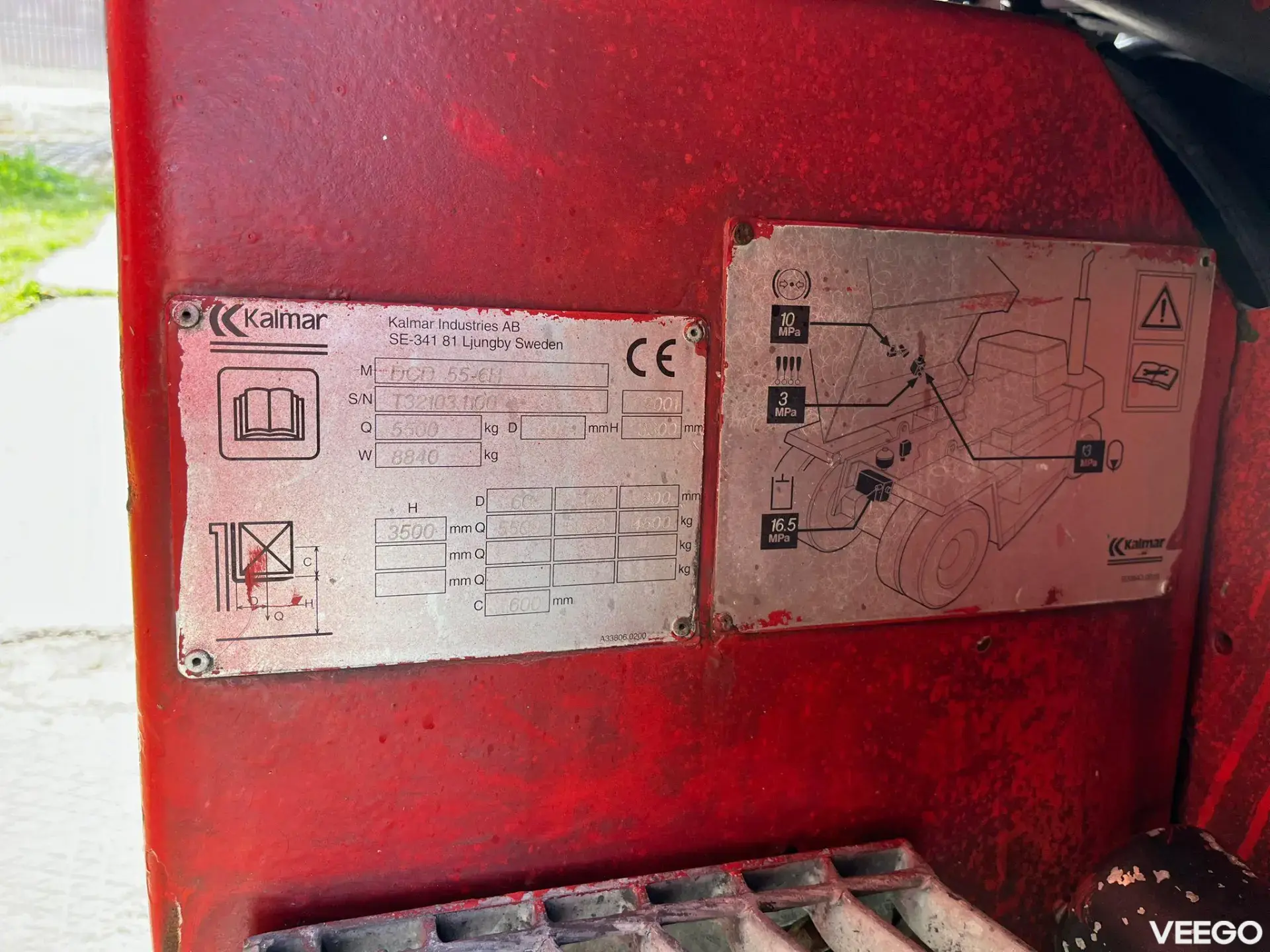 Kalmar DCD 55-6 H Rated capacity: 5500 kg / Lifting height: 3500 mm 57kW