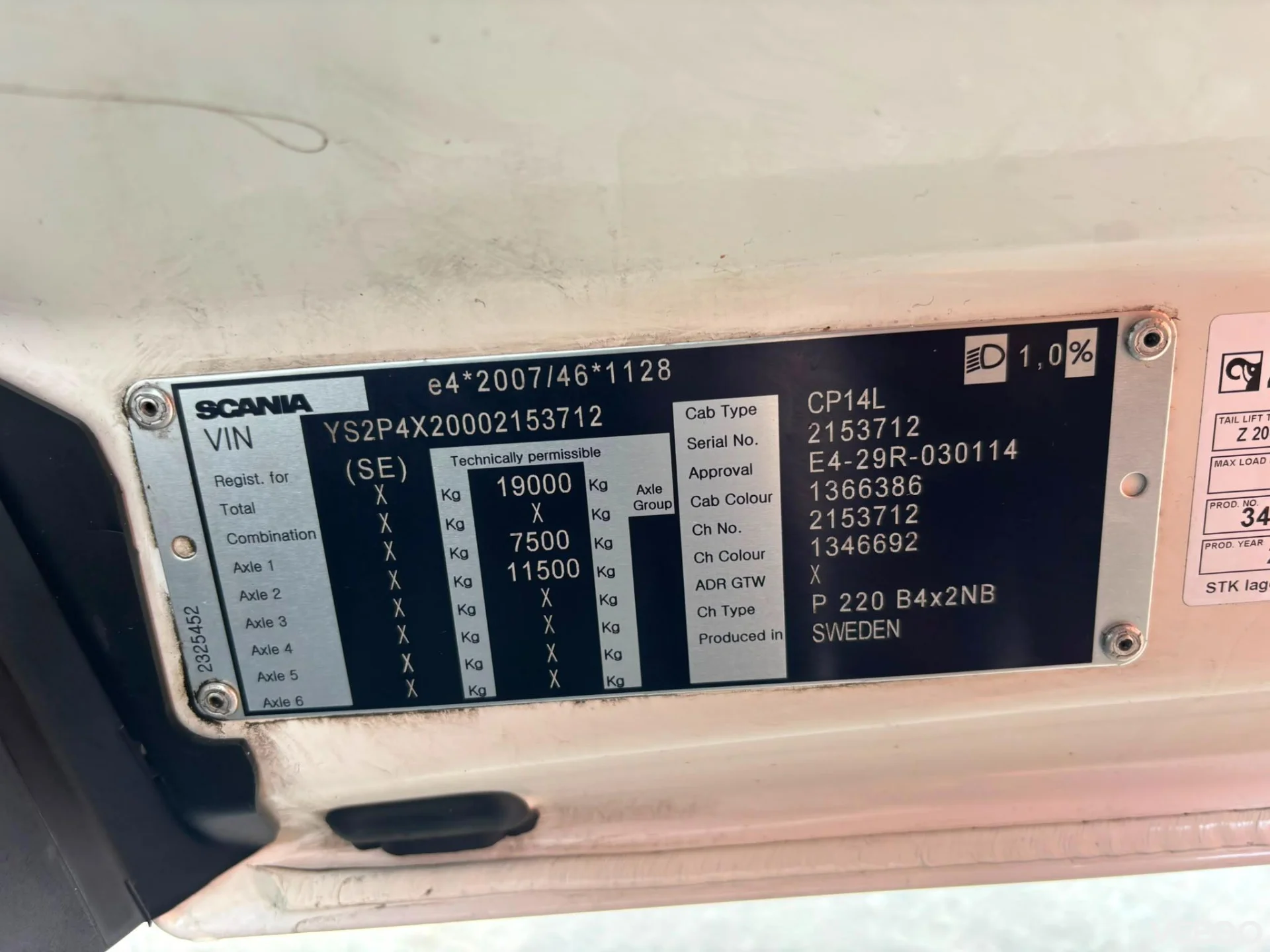 Scania P220 BOX L=7593 mm 220kW