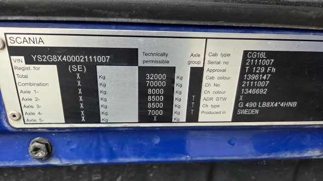 Image of Scania G490 360kW