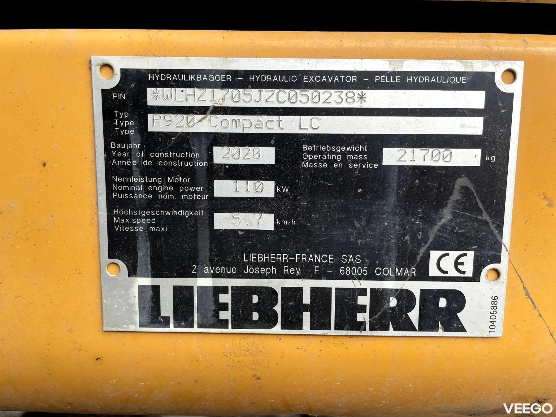 Liebherr R920LC 110kW