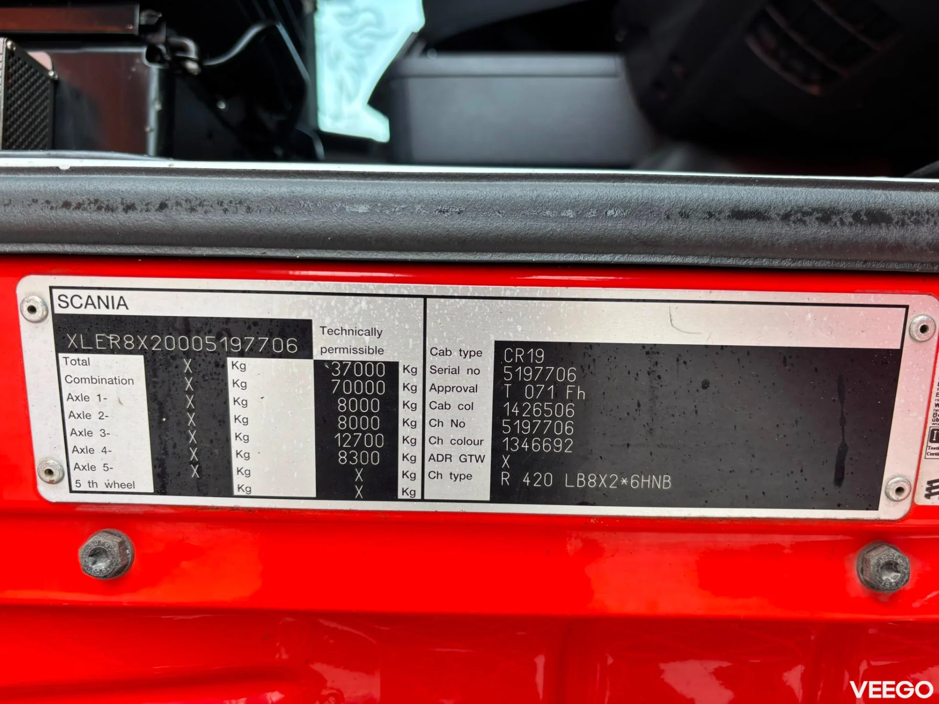 Scania R420 FASSI F290 / AJK 20 ton L=5000 mm 420kW