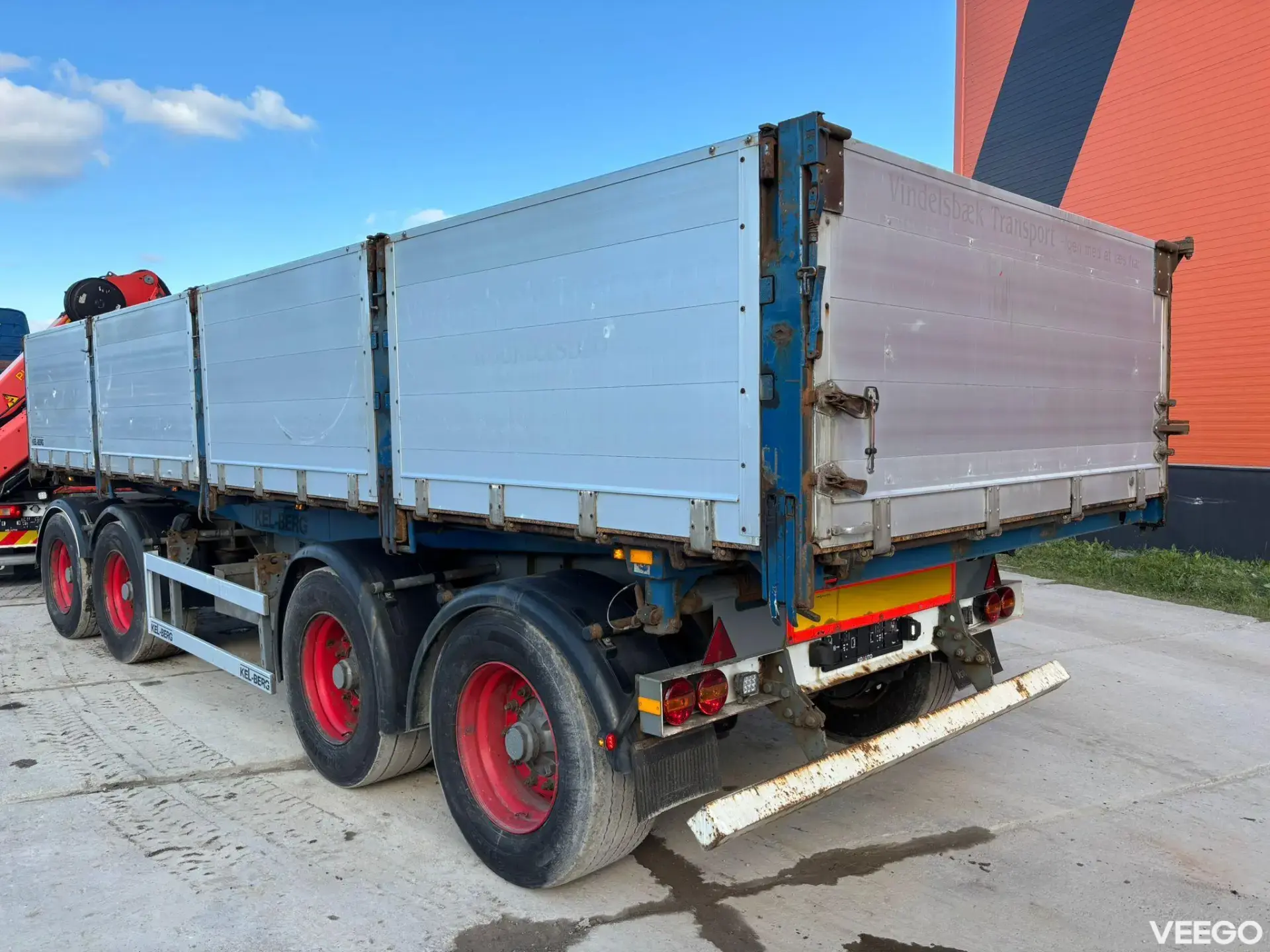 Kel-berg D32B4 BPW AXLES / EXTENDABLE DRAWBAR / BOX L=7605 mm