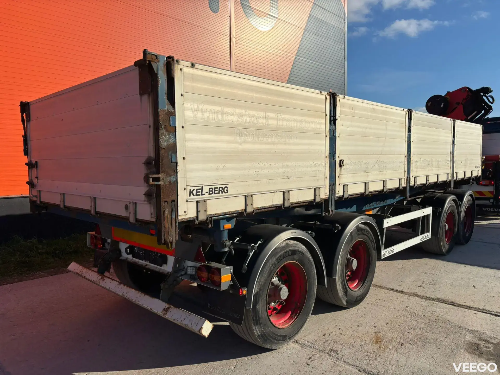 Kel-berg D32B4 BPW AXLES / EXTENDABLE DRAWBAR / BOX L=7605 mm