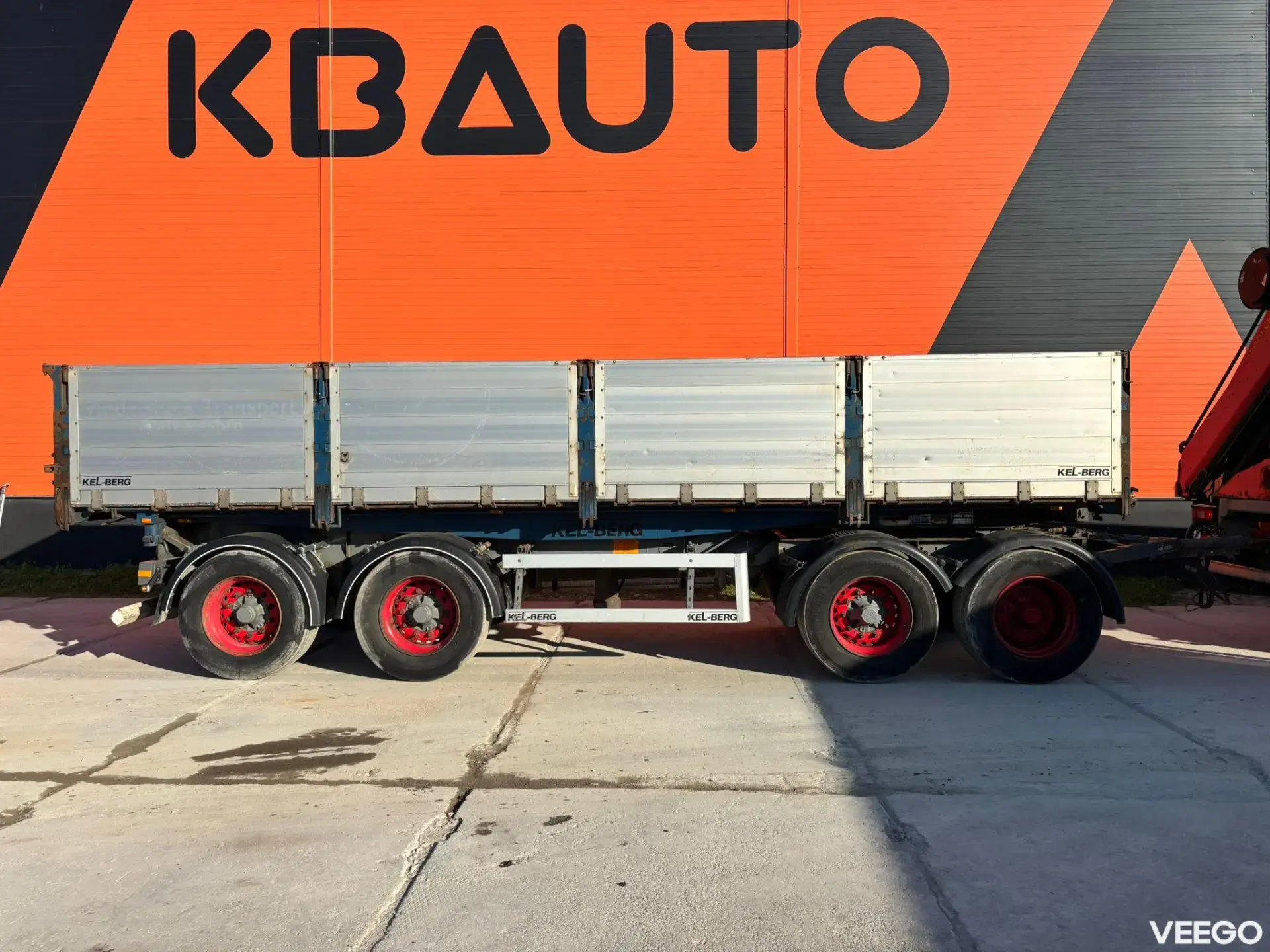 Kel-berg D32B4 BPW AXLES / EXTENDABLE DRAWBAR / BOX L=7605 mm