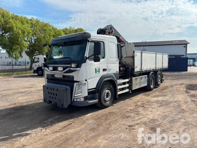 Image of Volvo FM 420  Flakbil med HIAB  X-HiPro 232 E-6 kran(136728) 315kW