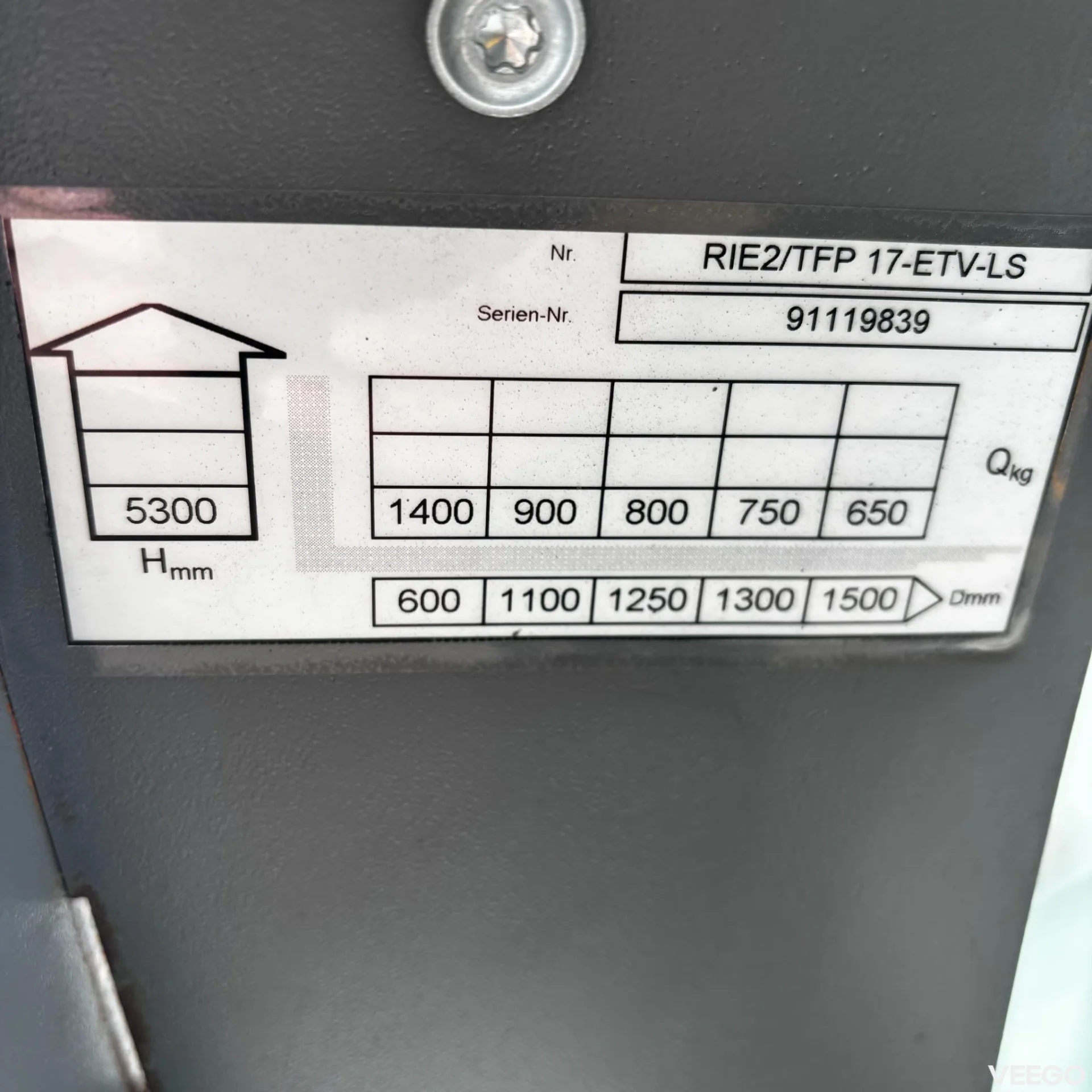 Jungheinrich ETV 216 Li 5300 DZ 1150mm kW