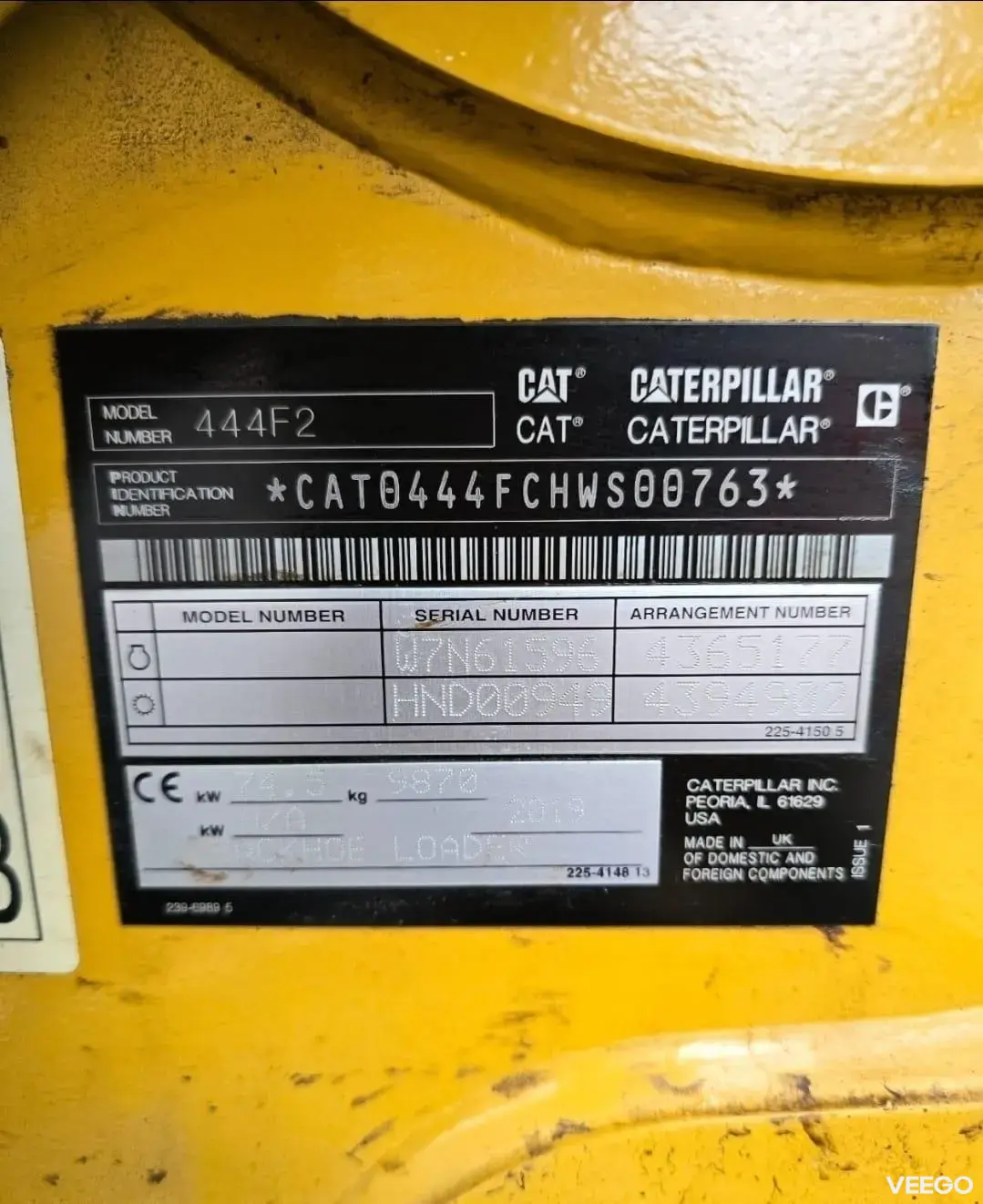 Caterpillar 444F2 75kW