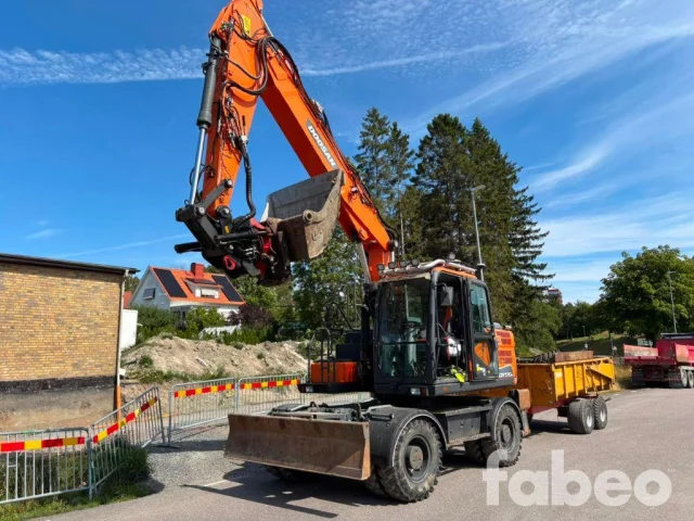 Image of Doosan DX Hjulgrävare med GPS och vagn (137584) 113kW