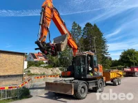 Doosan DX Hjulgrävare med GPS och vagn (137584) 113kW thumbnail