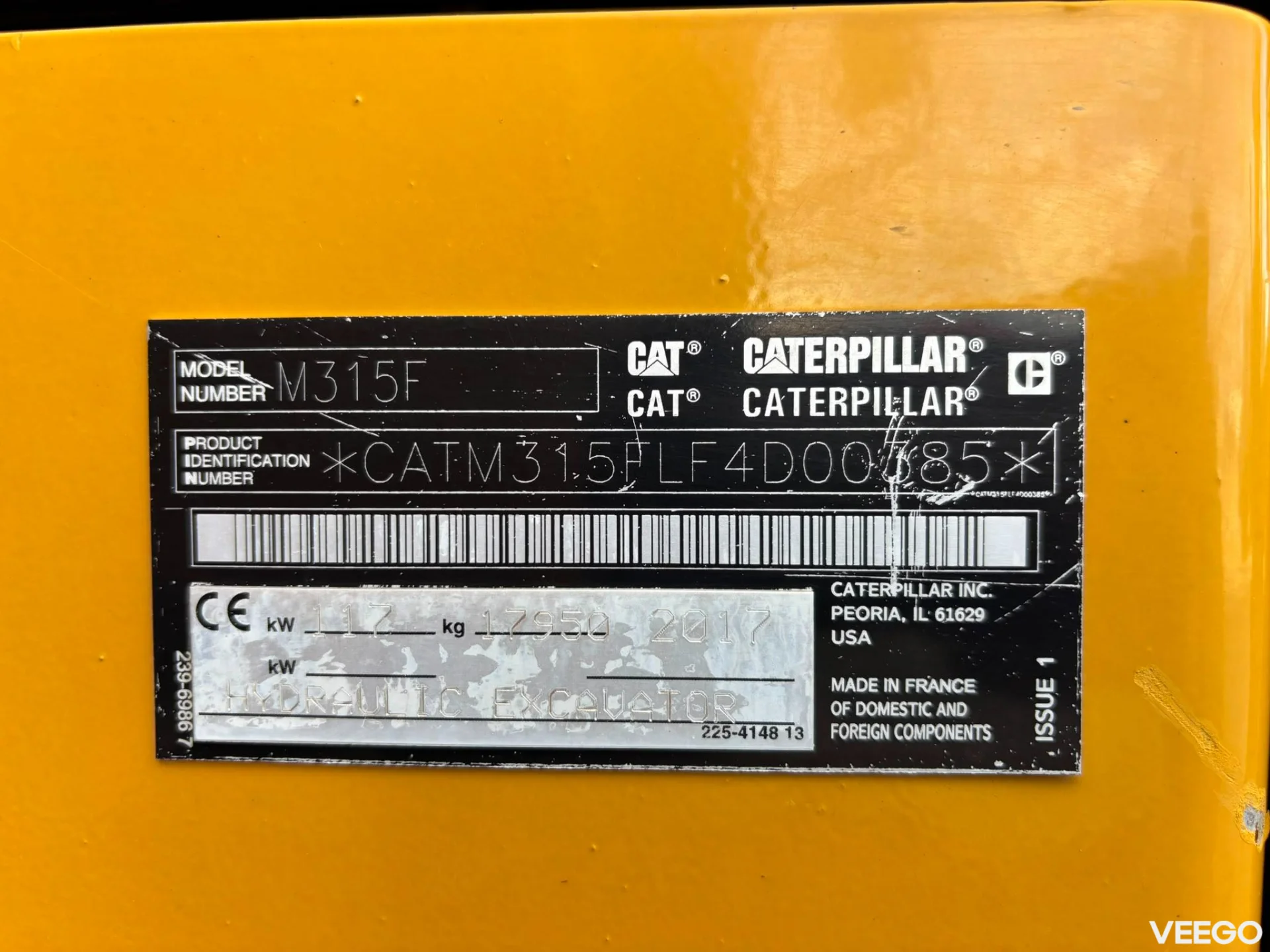 Caterpillar M315F TILTROTATOR / AC / CENTRAL LUBRICATION 117kW