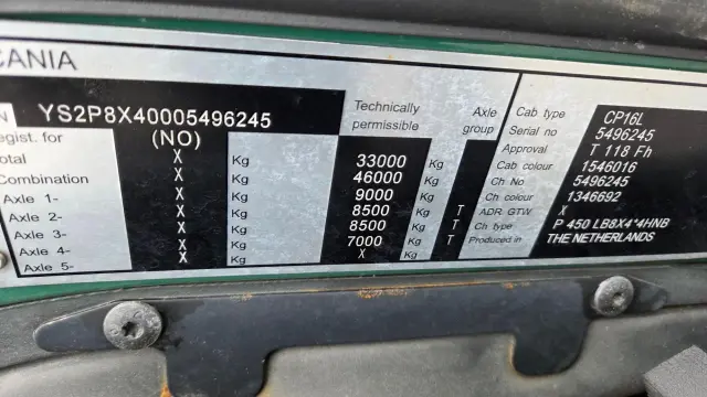 Image of Scania P450 331kW