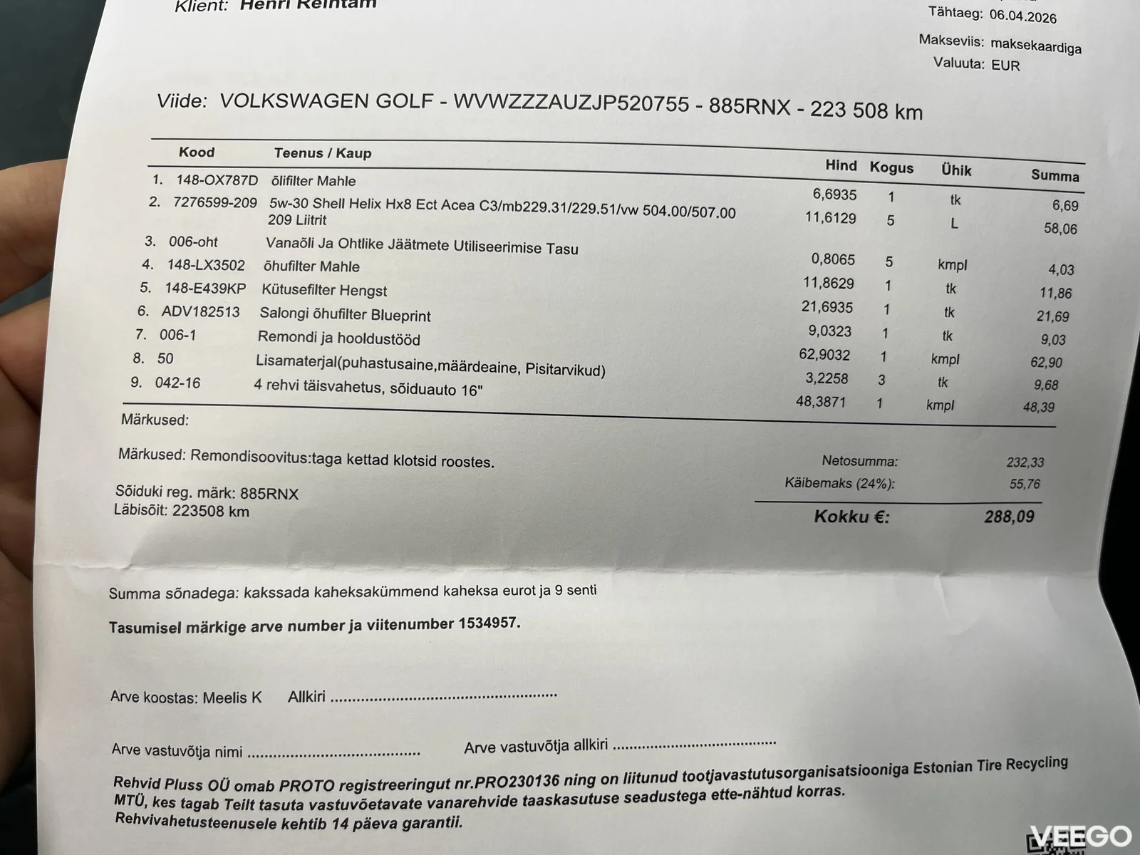 Volkswagen Golf 2 110kW