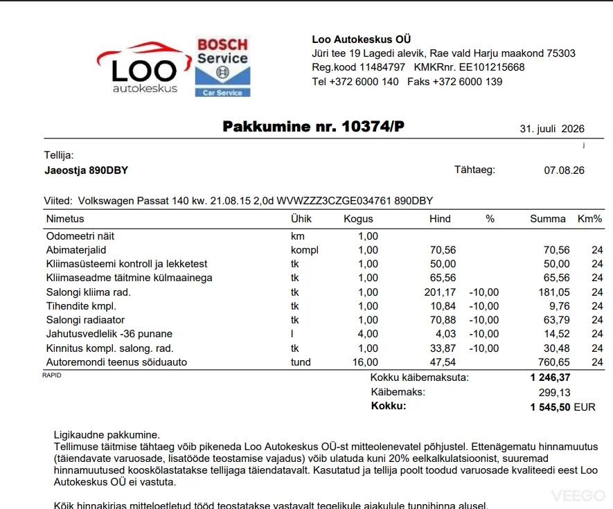 Volkswagen Passat 2.0 140kW