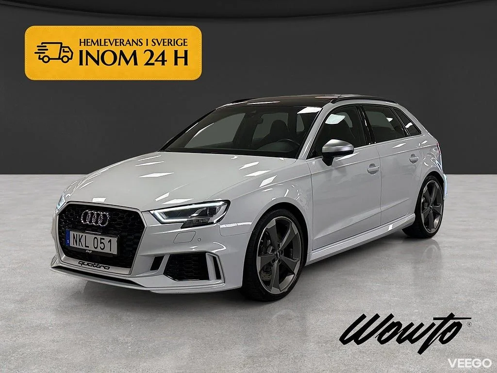 Audi RS 3 Sportback 475HK /Pano/Cockpit/Sportavgas/Sv-Såld 349kW