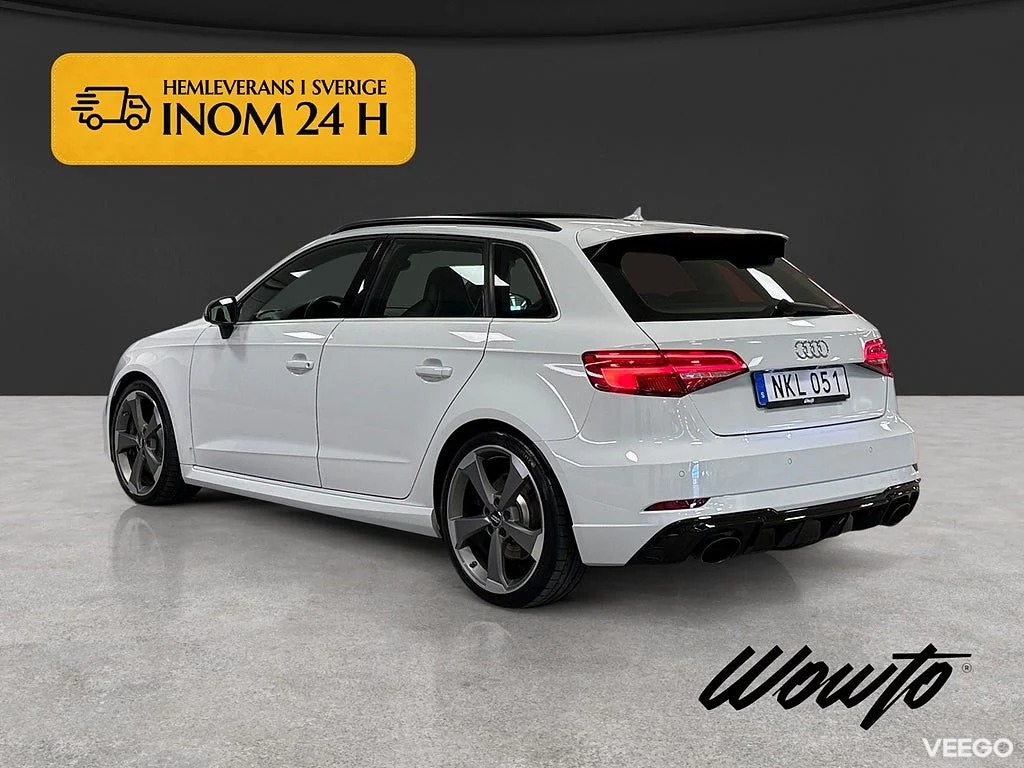 Audi RS 3 Sportback 475HK /Pano/Cockpit/Sportavgas/Sv-Såld 349kW