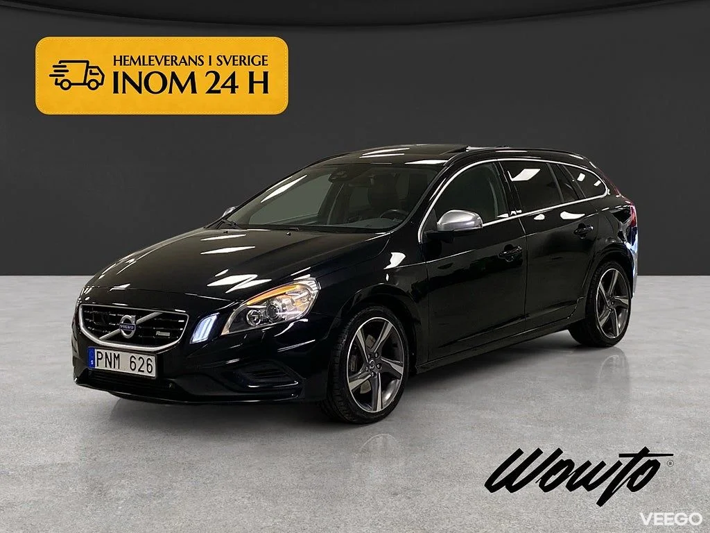 Volvo V60 T6 AWD 329HK Black R /Ferrita /Taklucka 242kW