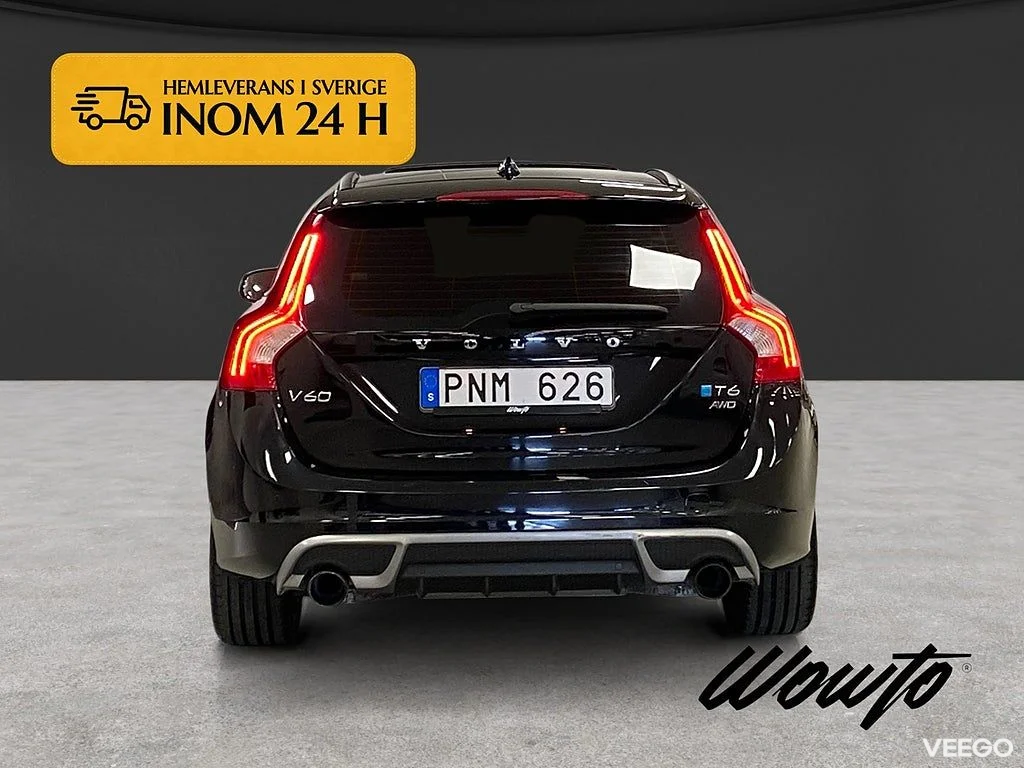 Volvo V60 T6 AWD 329HK Black R /Ferrita /Taklucka 242kW