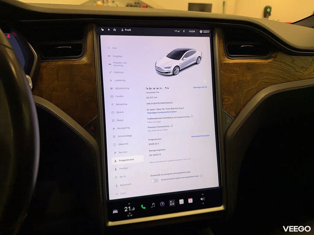 Tesla Model S Long Range Plus AWD 525KH Raven /Moms 386kW