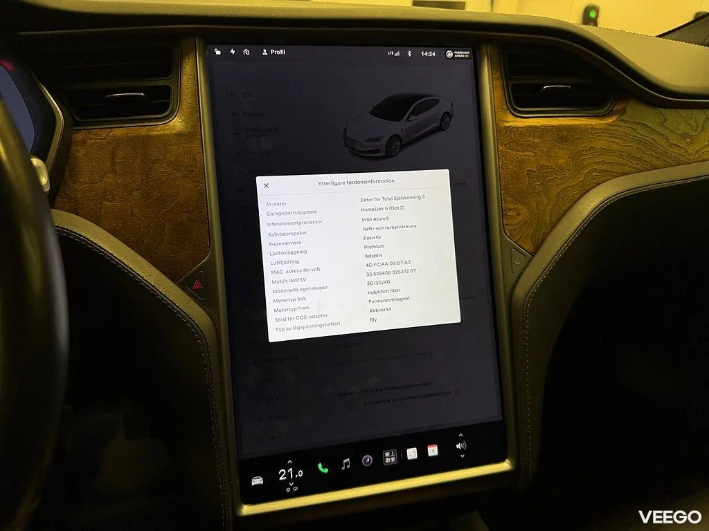 Tesla Model S Long Range Plus AWD 525KH Raven /Moms 386kW