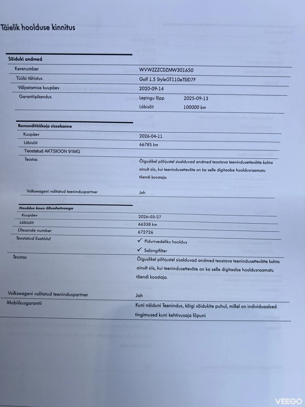 Volkswagen Golf 1.5 110kW