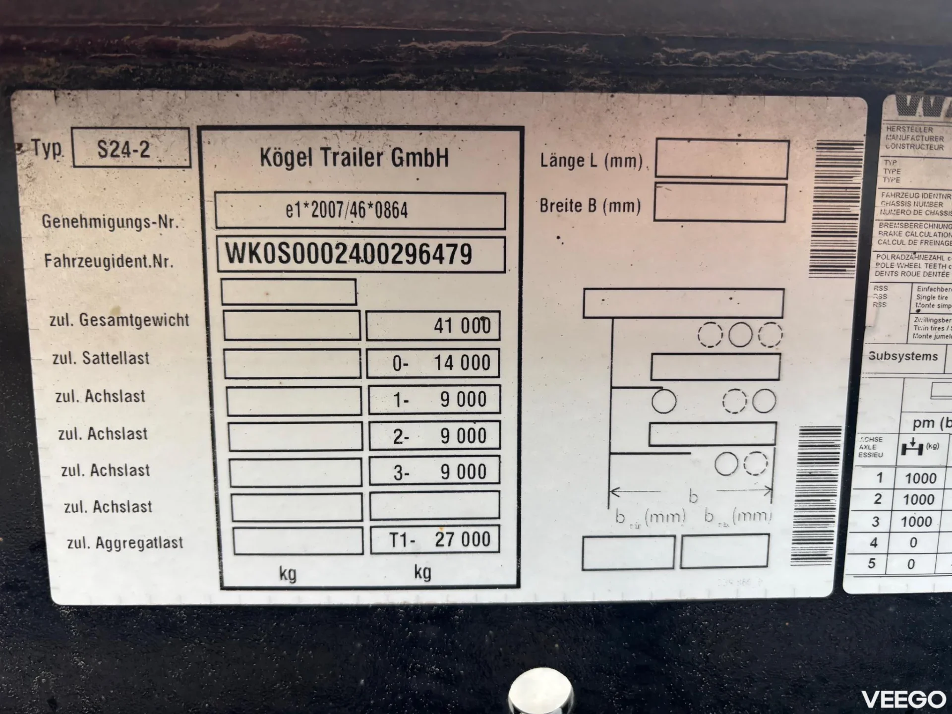 Kögel PORT 45 SIMPLEX SK + LIFTING AXEL + SAF