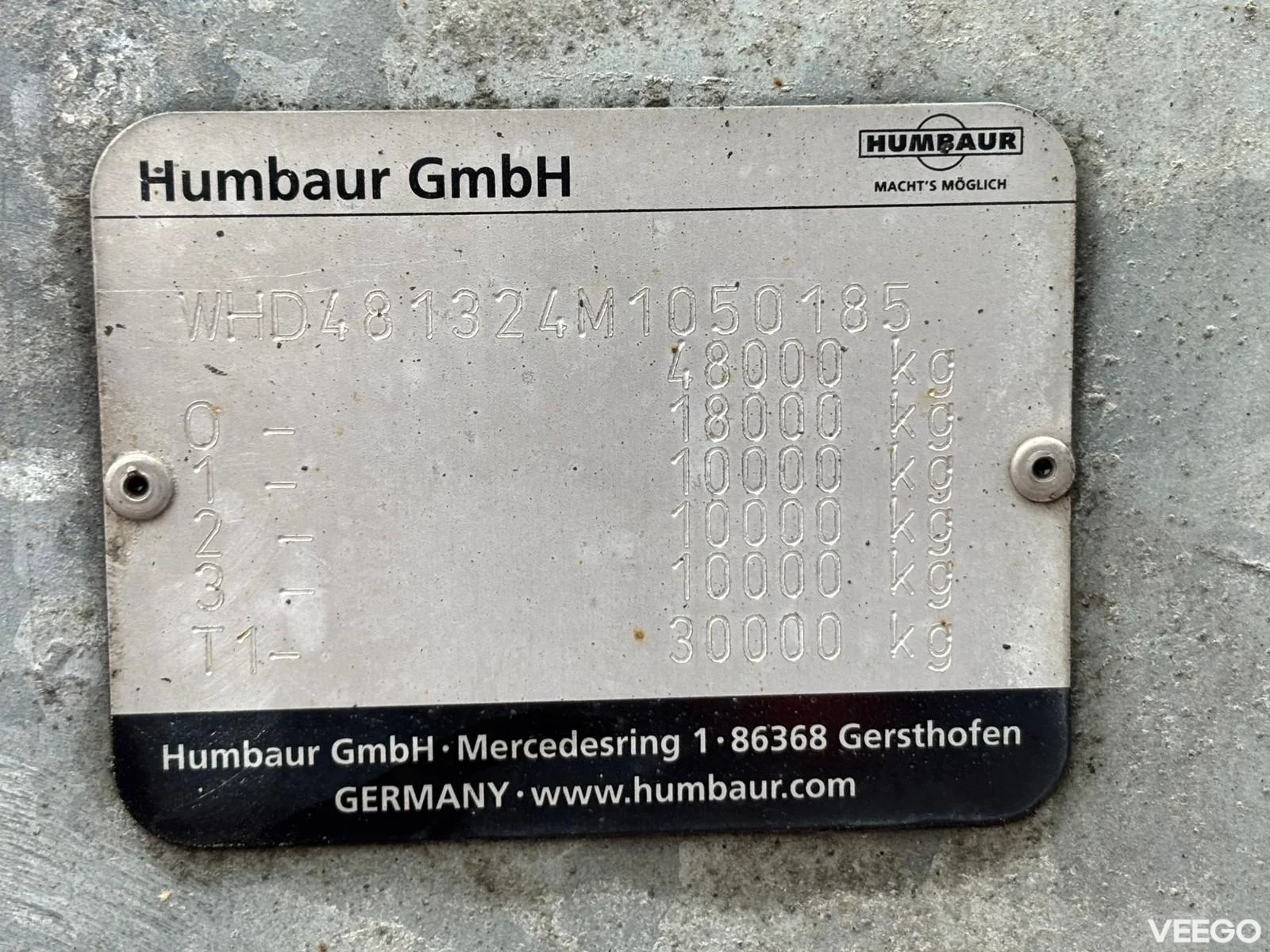 Humbaur HTS30 SAF AXLES / REAR AXLE STEERING