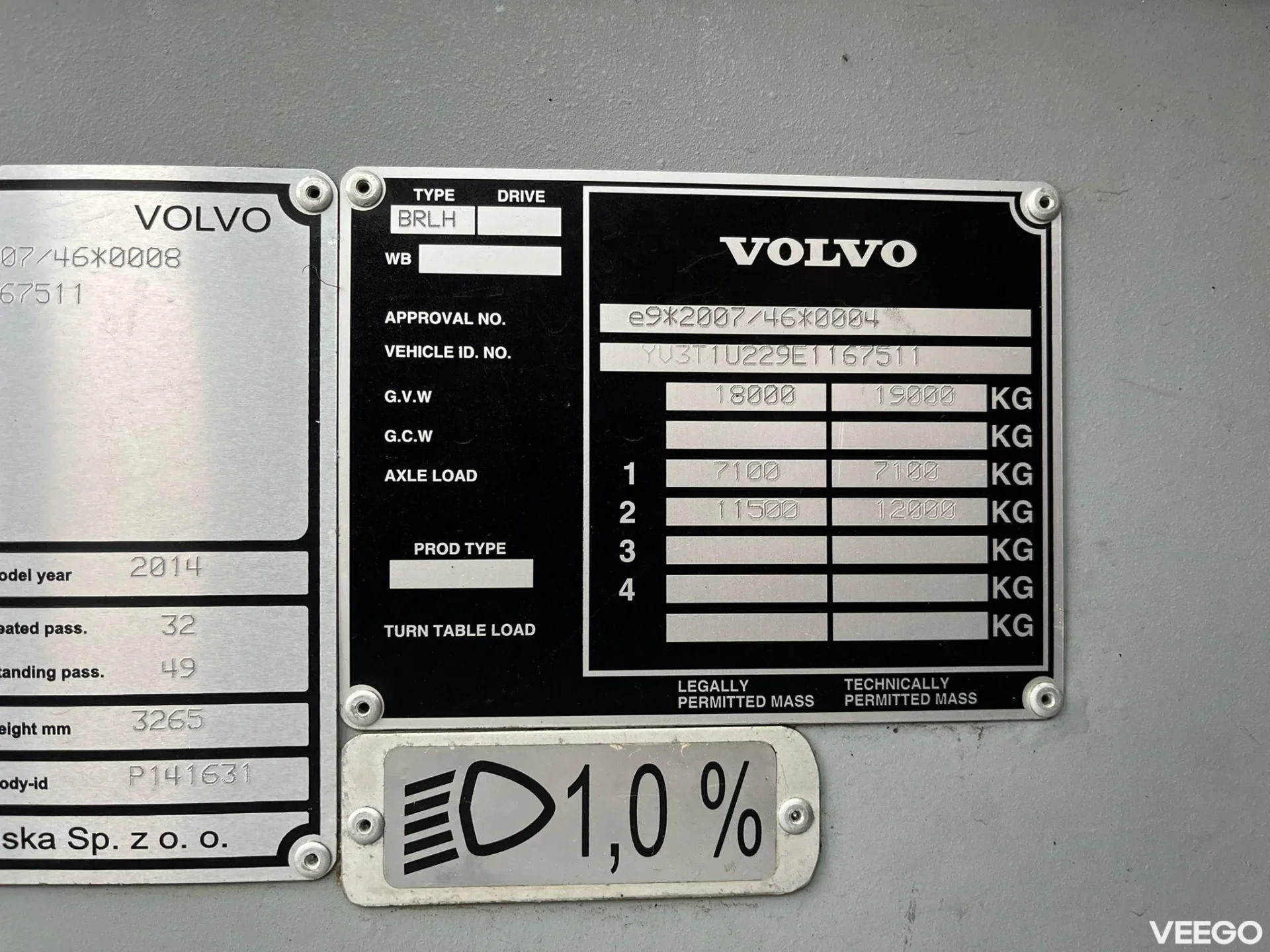 Volvo B5LH HYBRID / AC / AUXILIARY HEATING / WHEELCHAIR RAMP 177kW