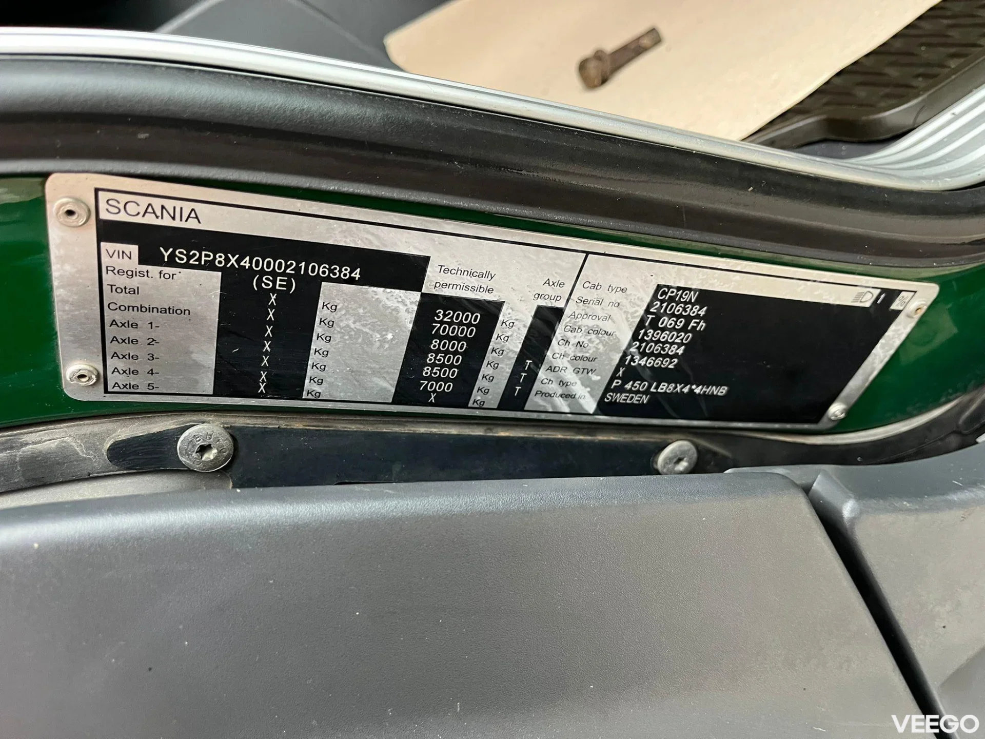 Scania P450 HYDRAULICS 331kW