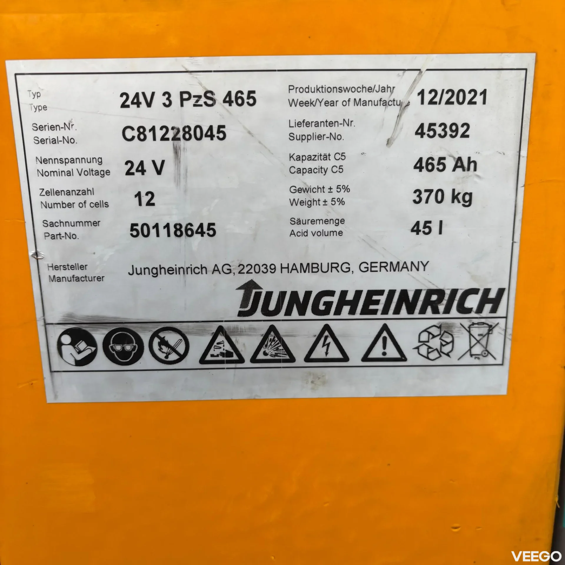 Jungheinrich ECE 225 2400mm 3kW