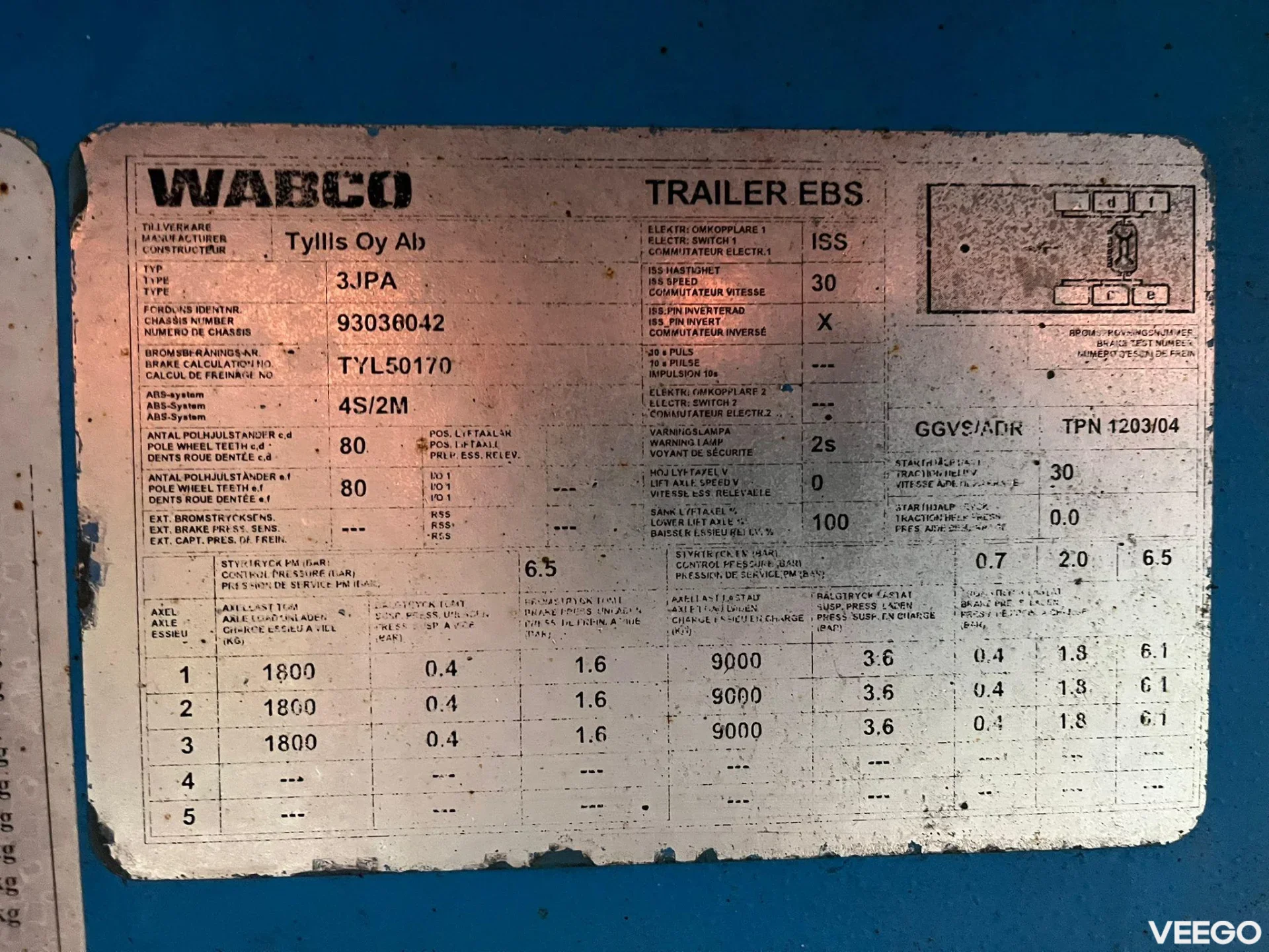 Tyllis Jumbo 3JPA PALFINGER PK23500 / PLATFORM L=9069 mm + 4419 mm