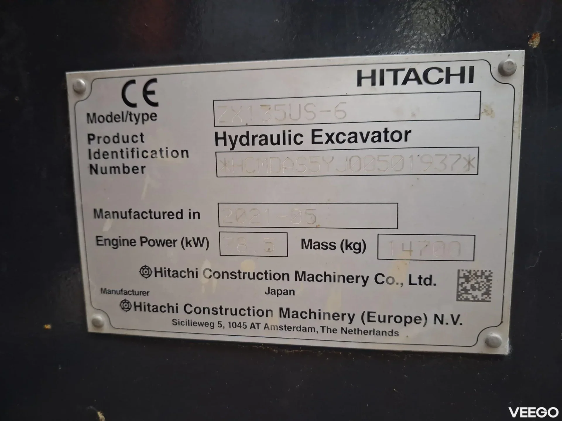 Hitachi ZX135 US-6 Engcon 79kW