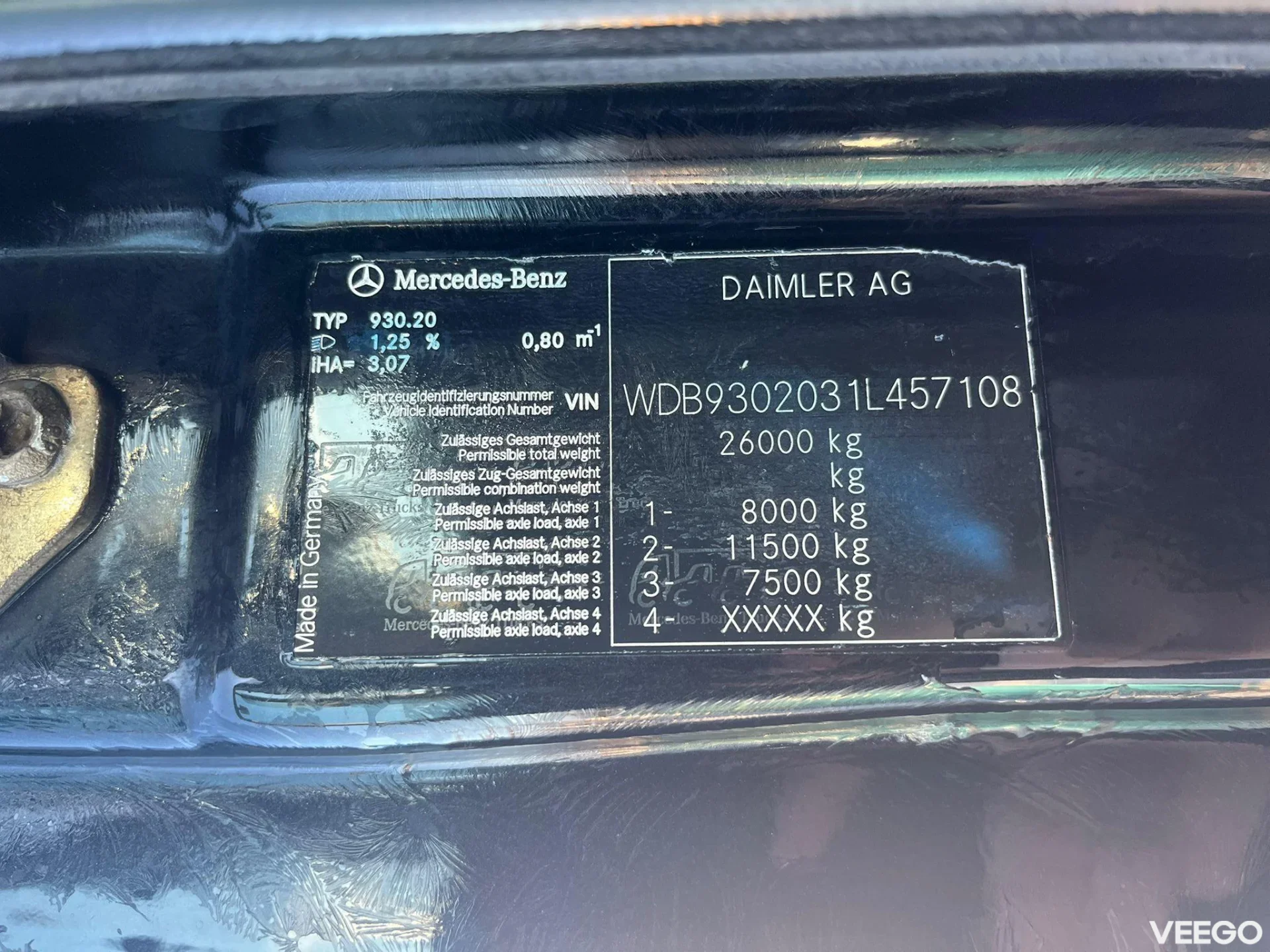 Mercedes-Benz Actros AJK 20 ton / L=5885mm 335kW