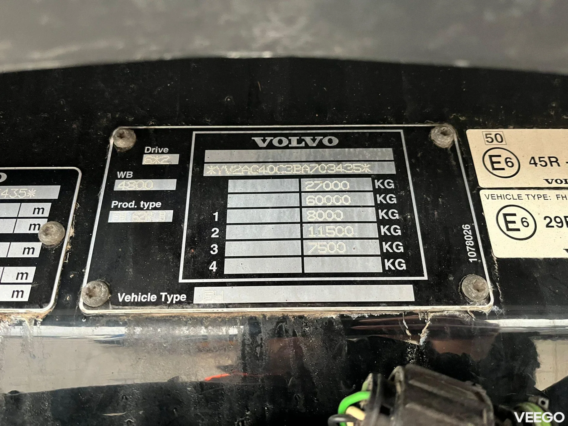Volvo FH540 PLATFORM L=6925 mm 405kW