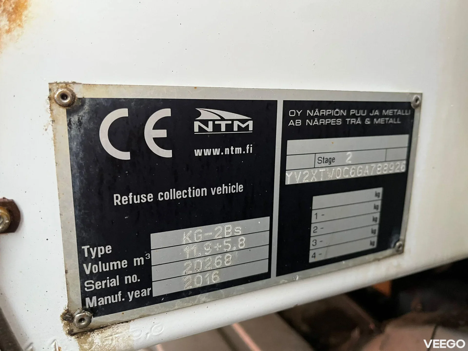 Volvo FMX NTM KG-2B / 11,9 + 5,8 m3 315kW