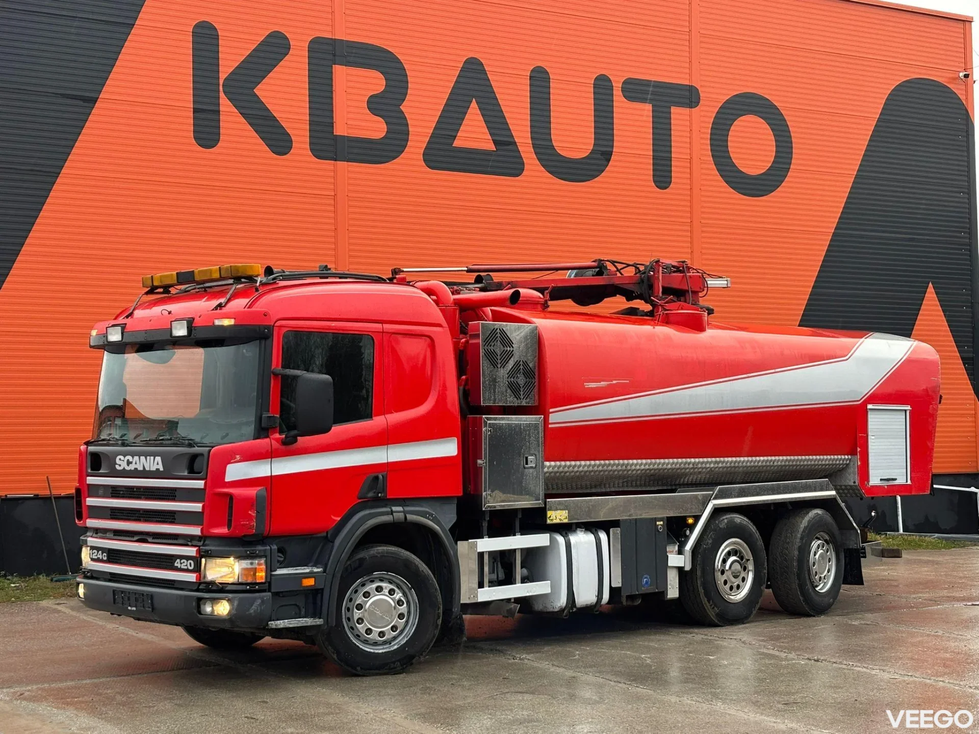 Scania P124 KORP&SON / TANK 8000 l / VACUUM Wittig RFW260 / PRESSURE Uraca DK716  140 bar / 400 l/min 309kW