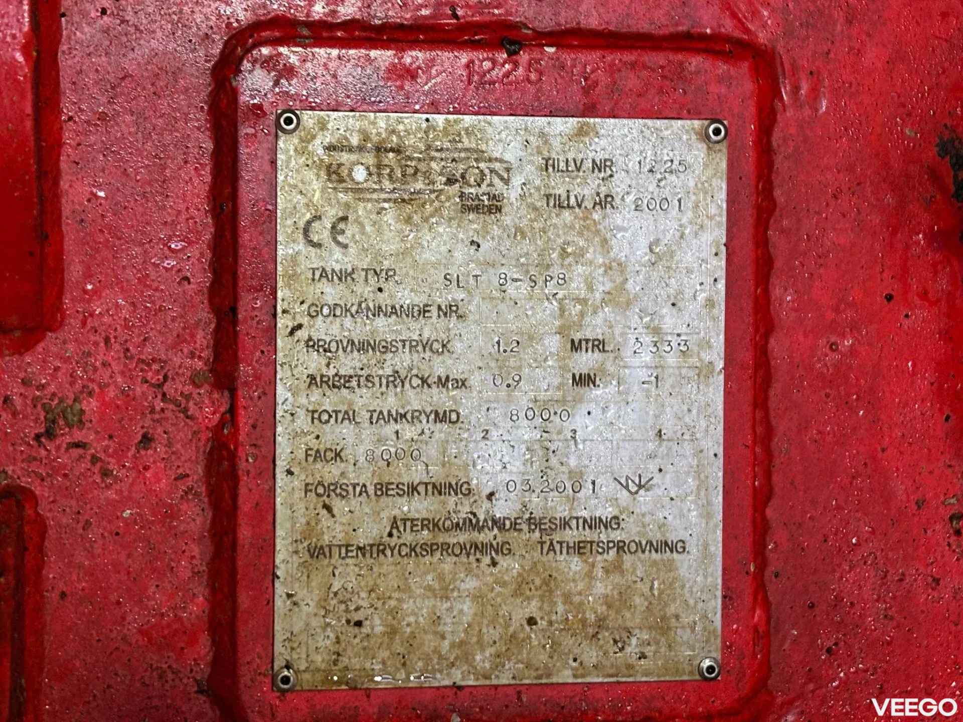 Scania P124 KORP&SON / TANK 8000 l / VACUUM Wittig RFW260 / PRESSURE Uraca DK716  140 bar / 400 l/min 309kW