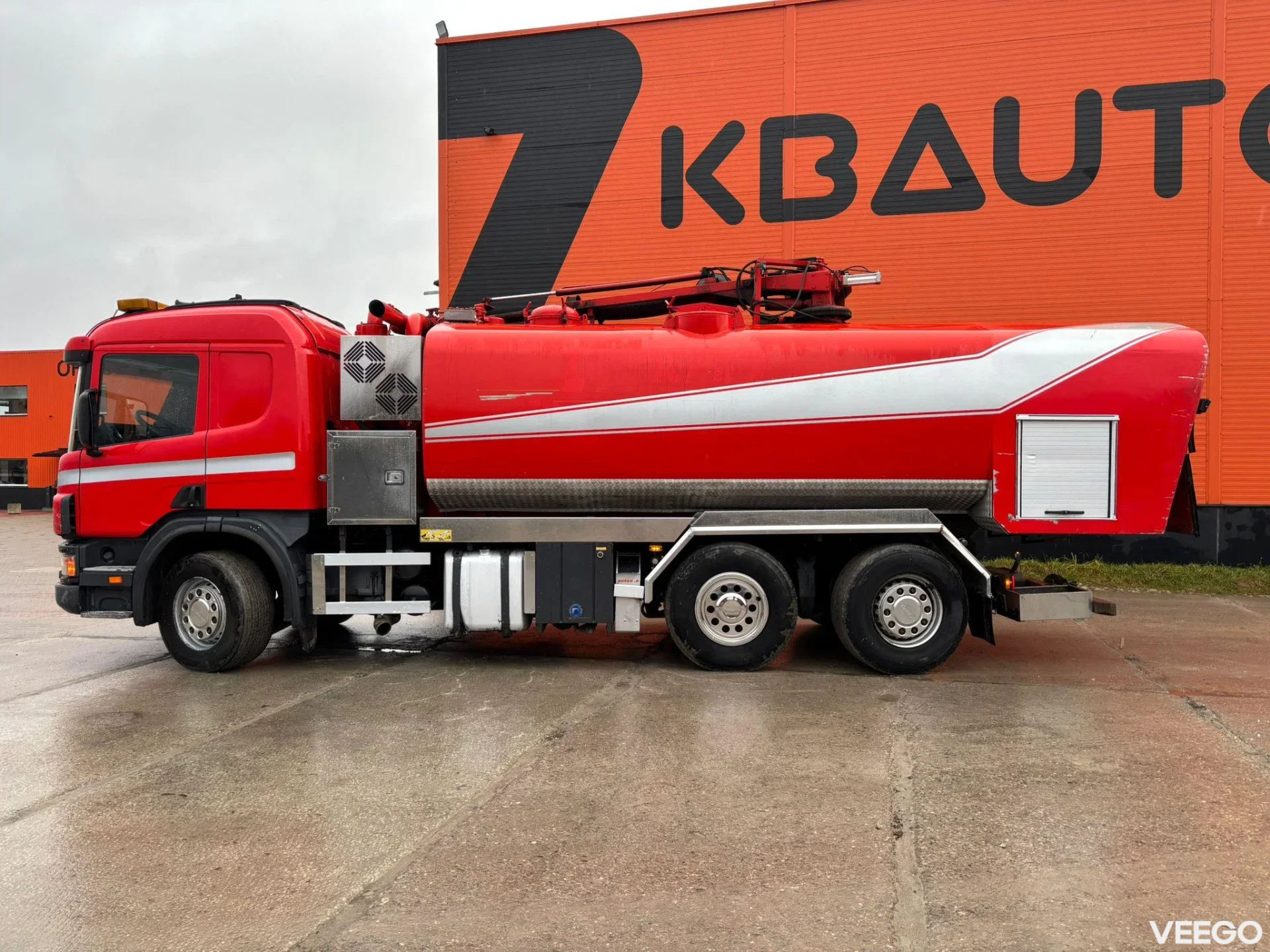 Scania P124 KORP&SON / TANK 8000 l / VACUUM Wittig RFW260 / PRESSURE Uraca DK716  140 bar / 400 l/min 309kW