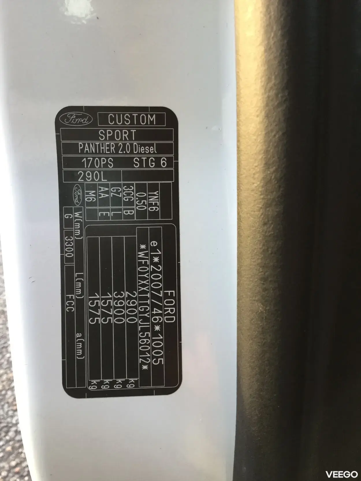 Ford Transit Custom Long 290 2.2 125kW