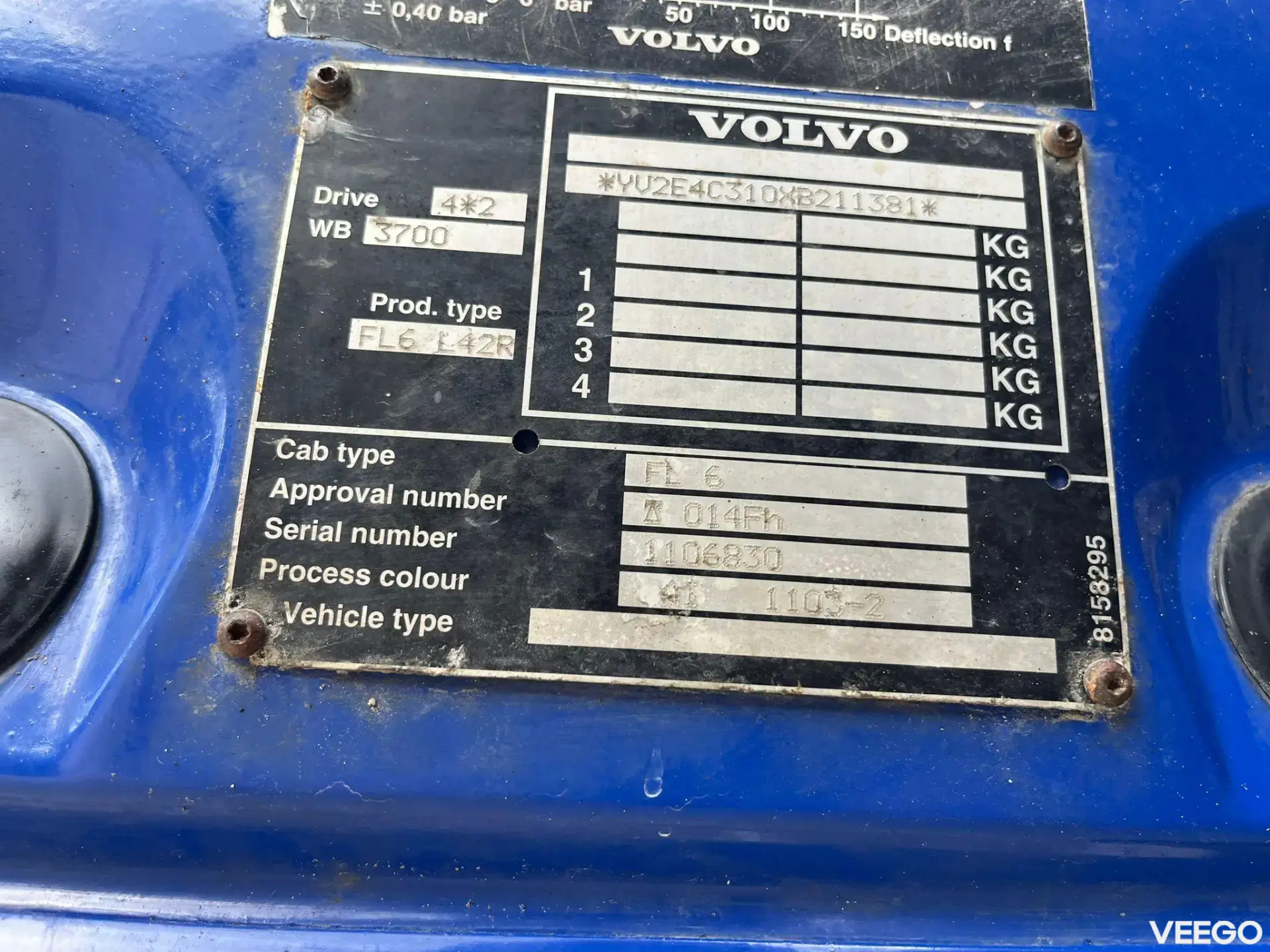 Volvo FL PK 8200 / BOX L=4249 mm 132kW